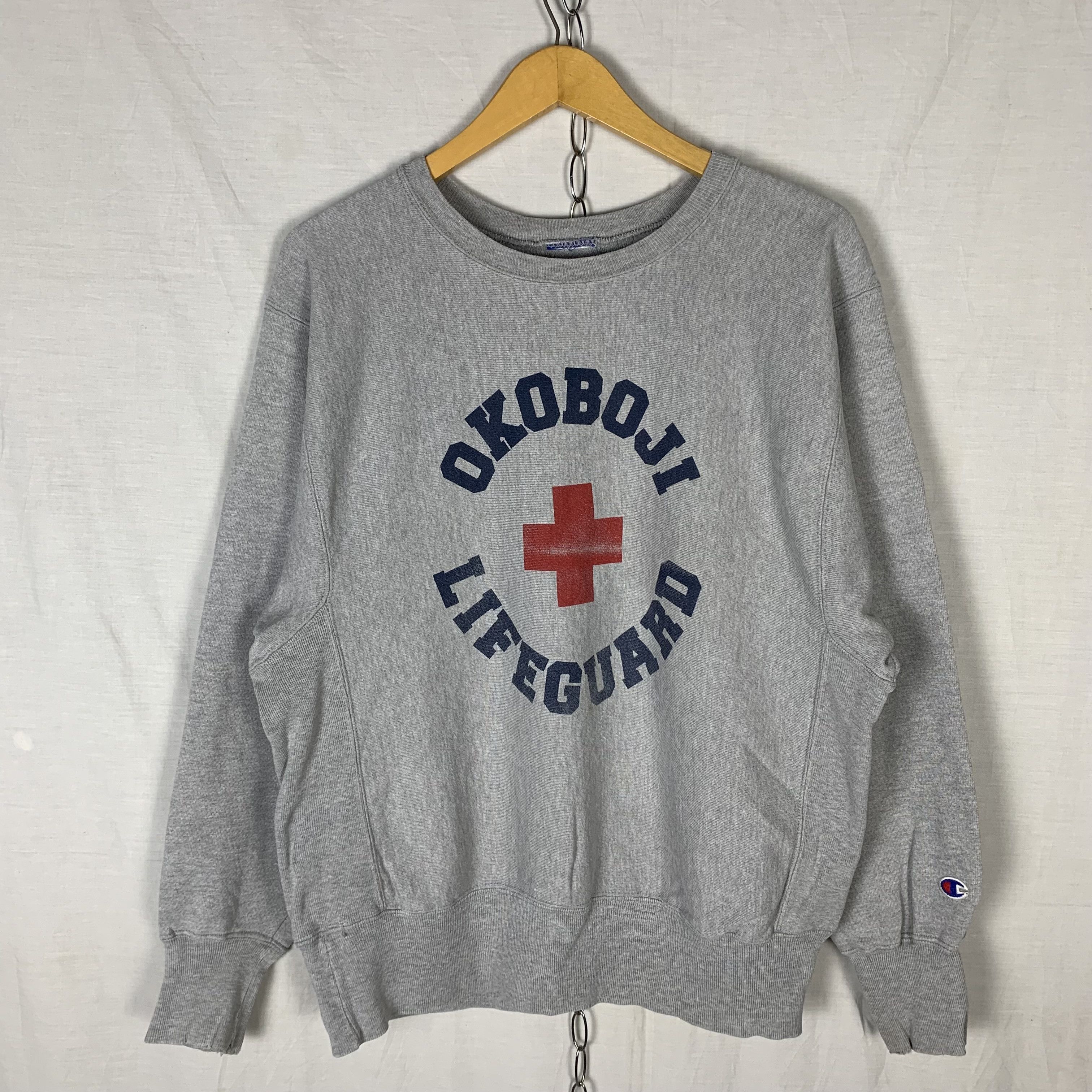 Champion Vintage Champion Reverse Weave Distressed Sweatshirt Crewnec Size US M / EU 48-50 / 2 - 1 Thumbnail