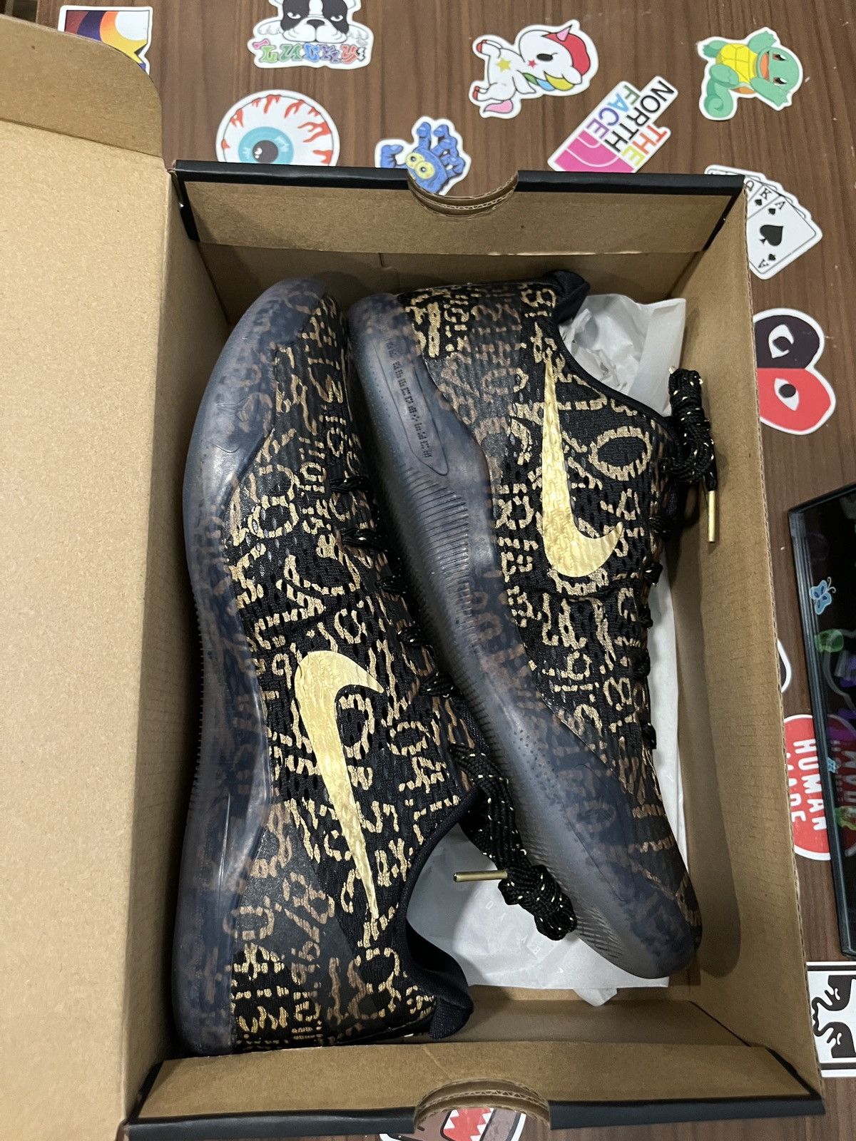 image of Kobe Mentality Kobe Mamba Day Nike Id Shoes in Black, Men's (Size 10)