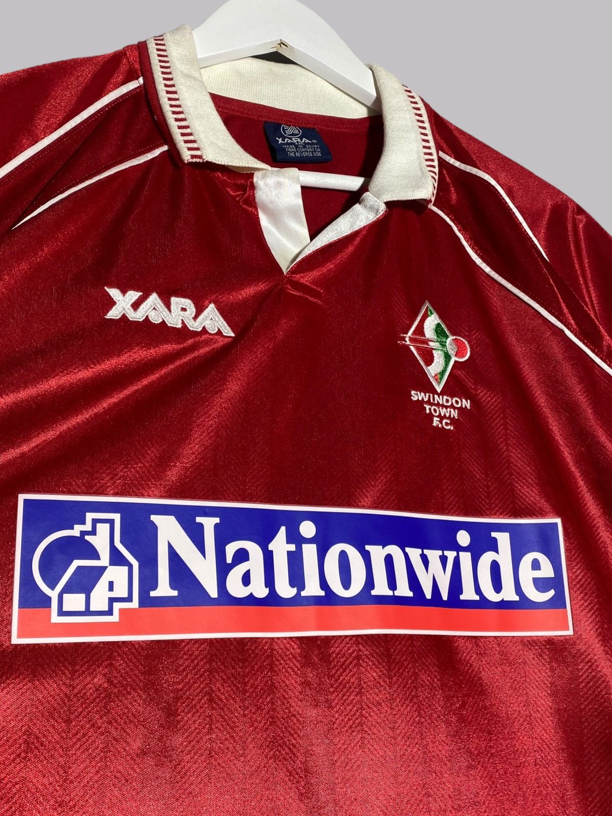 Vintage Vintage Swindon Town 2000-02 Home Football Shirt Rare Size US XL / EU 56 / 4 - 3 Thumbnail