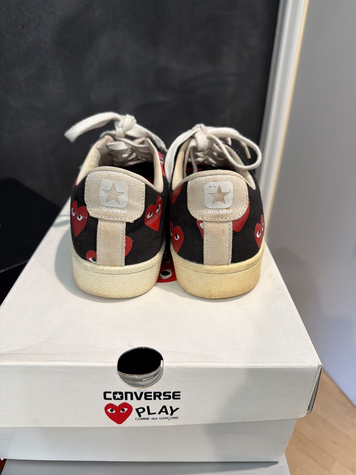 Converse Converse Comme Des Garcons Multi Heart Black Red size 11 Size US 11 / EU 44 - 4 Thumbnail