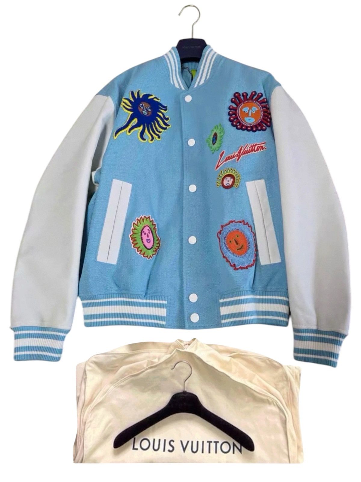 Louis Vuitton × Yayoi Kusama Louis Vuitton x Yayoi Kusama 50 Embroidered Varsity Jacket Size US M / EU 48-50 / 2 - 1 Thumbnail