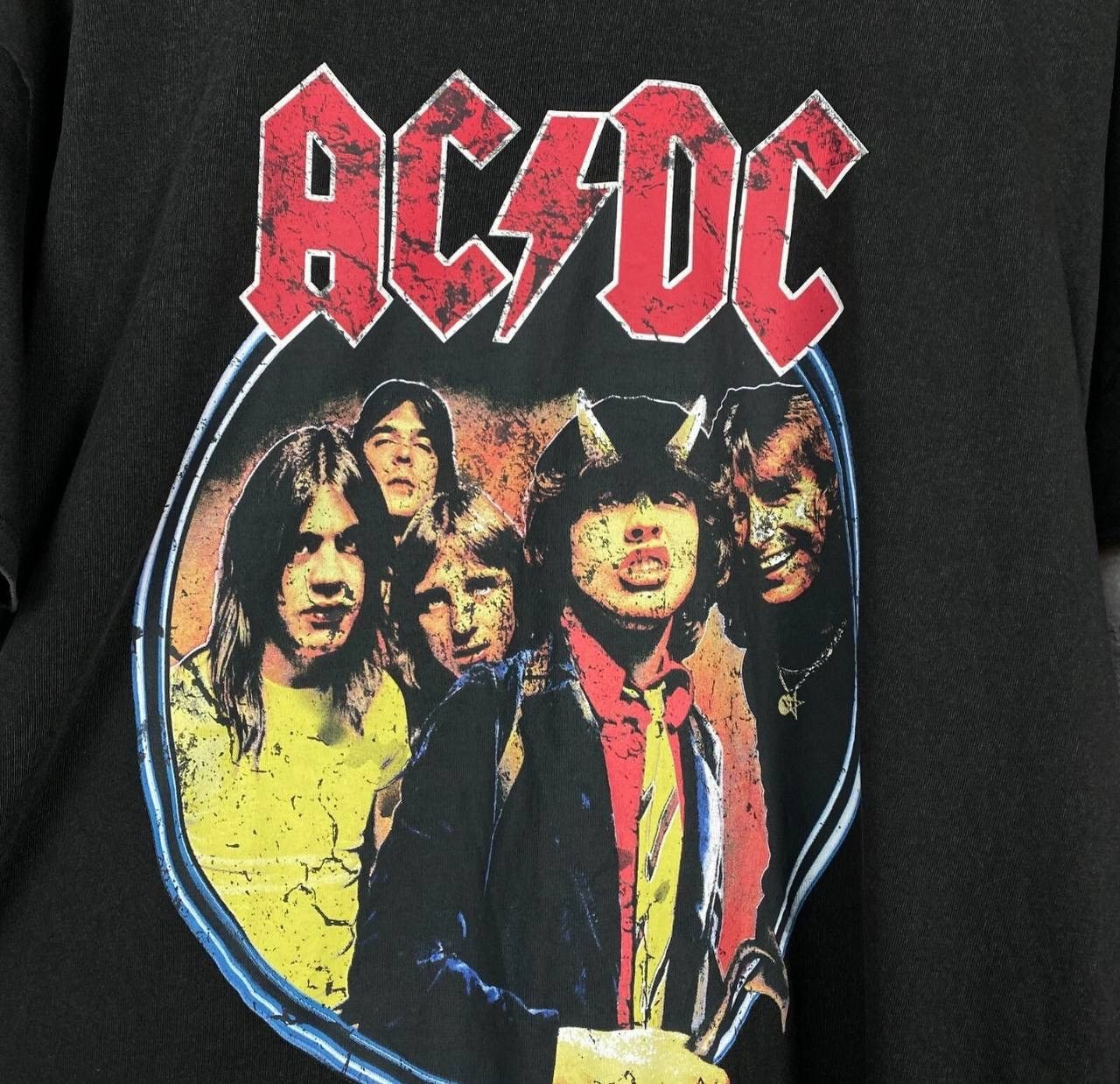 AC/DC × Band Tees × Vintage Acdc Tee Men's Size 2XS Black Short Sleeve Size US XXS / EU 40 - 4 Thumbnail