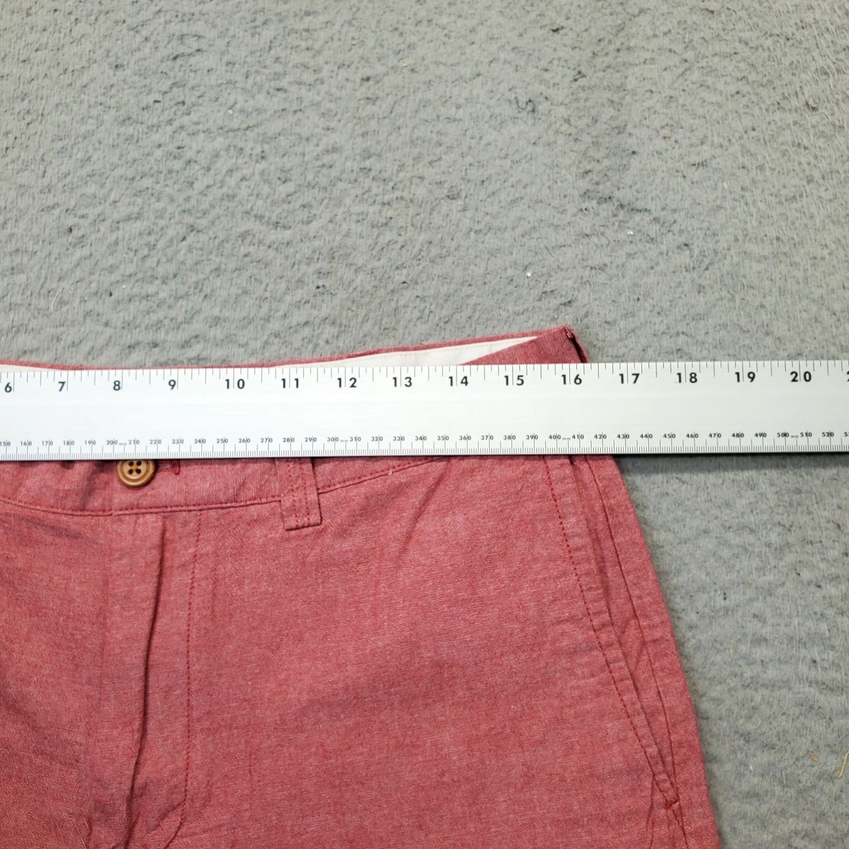 J.Crew J.CREW Gramercy Chino Shorts Mens 32W Red Casual Summer Wear Belt Loop Outdoor Shirt Size US 32 / EU 48 - 5 Thumbnail