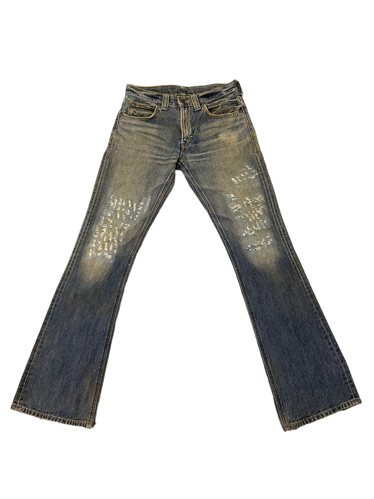 Lee Flare Jeans Lee Japan Distress Faded Boot Cut 7🟦5 Size US 30 / EU 46 - 2 Thumbnail