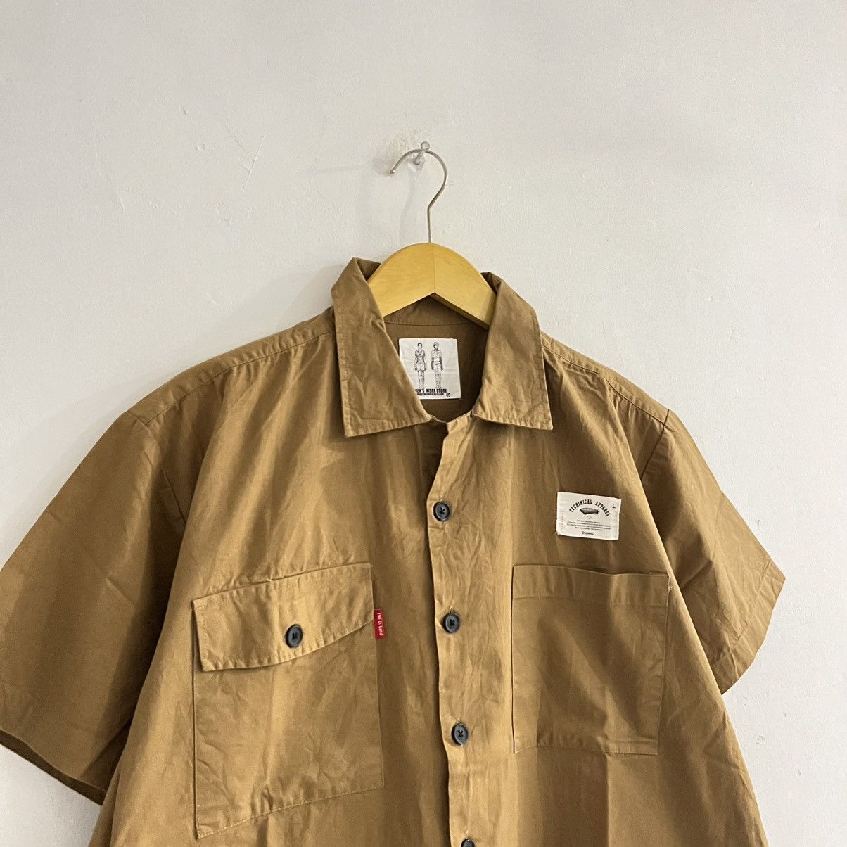 Japanese Brand D Land - Brown Double Pocket Shirt Size US M / EU 48-50 / 2 - 3 Thumbnail