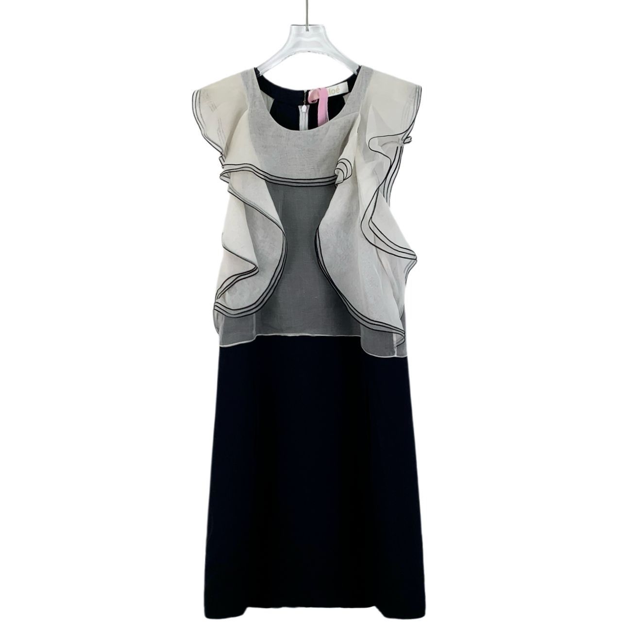 Chloe Chloé Multi-Layer Silk Ruffled Sleeve Dress 36 XS Round Neck Size XS / US 0-2 / IT 36-38 - 1 Thumbnail