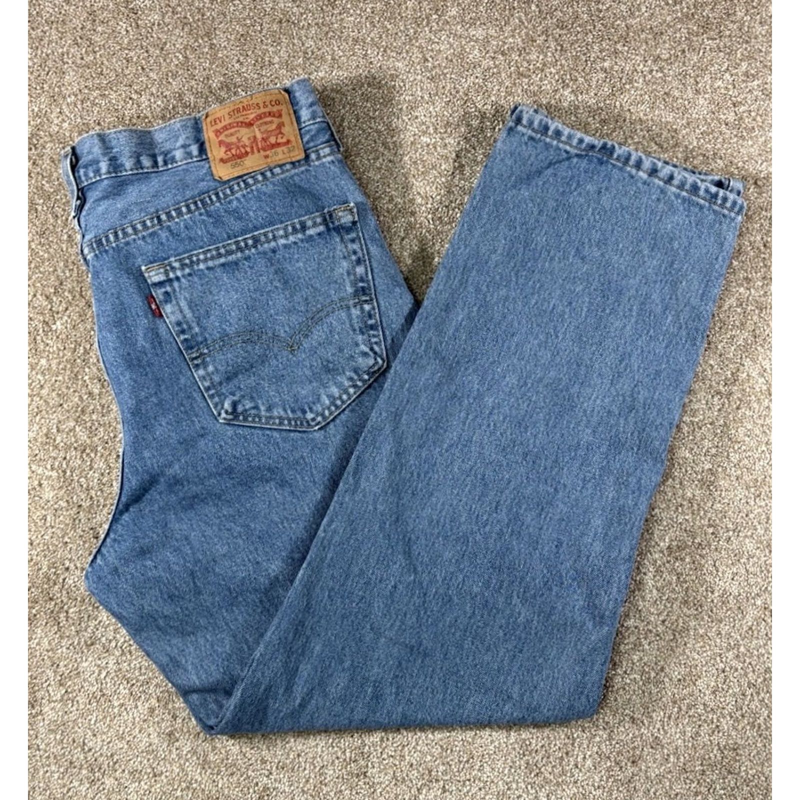 Levi's VINTAGE Levi's 550 Jeans Main Selling Point Brand Men 36 Jeans Blue Denim Relaxed 90s USA Mens Size US 36 / EU 52 - 2 Thumbnail