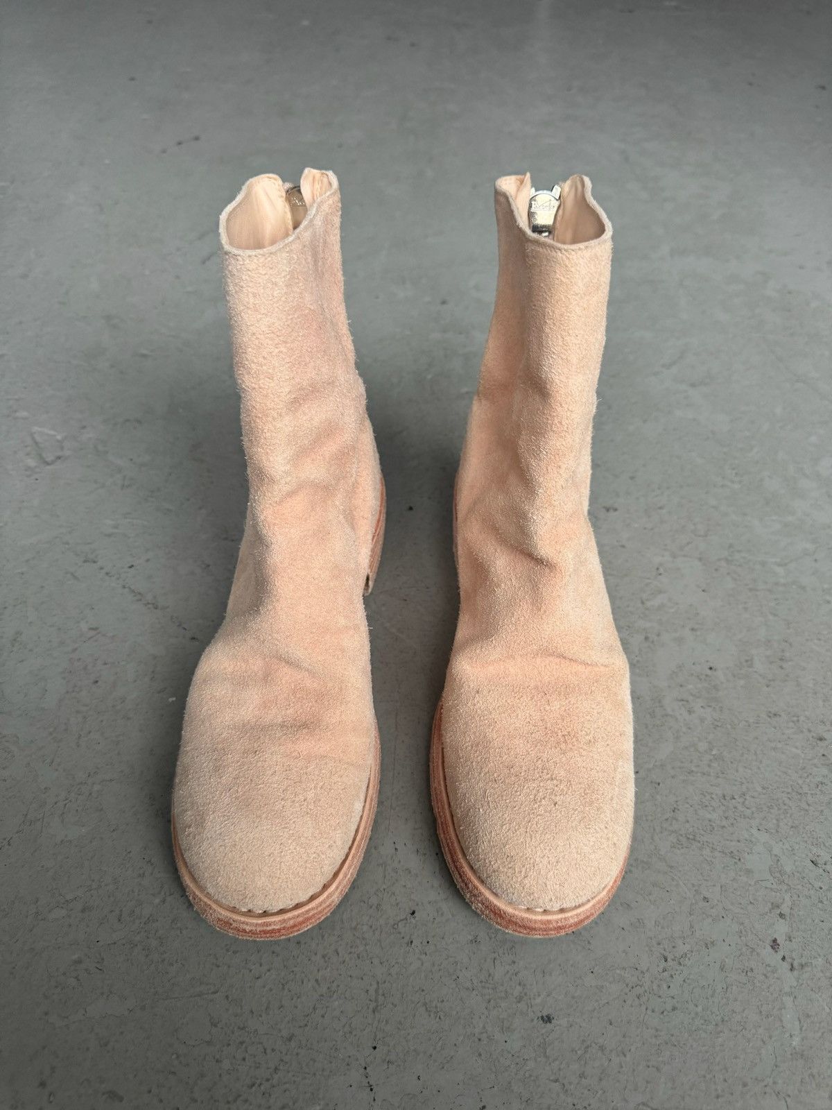 Guidi Guidi 796Z Salmon Reverse Horse Leather Boots Size US 7.5 / IT 37.5 - 3 Thumbnail