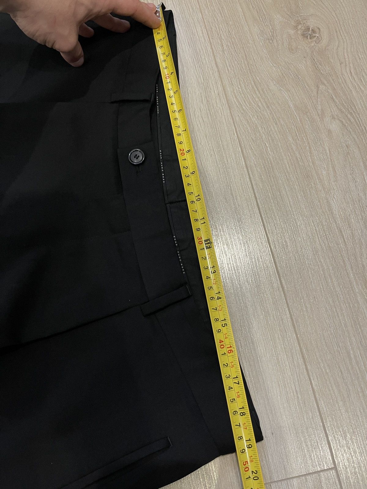 Hugo Boss Hugo Boss "Hooker" Black Wool Trousers - Super 100 W38 Size 44L - 12 Thumbnail