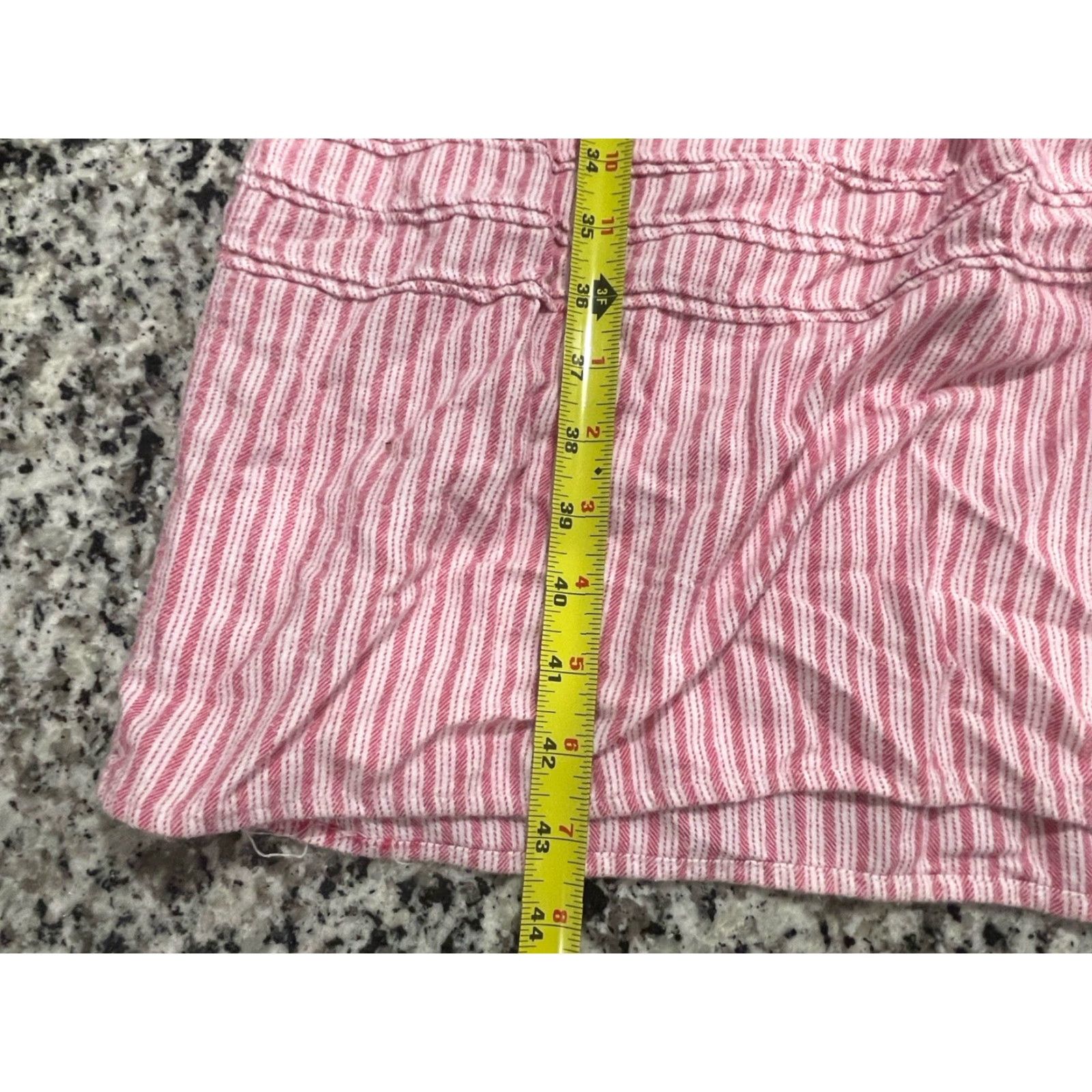 Vintage Eileen West Women’s Nightgown Size M Pink White Striped Modest Cottage Long Size ONE SIZE - 2 Thumbnail