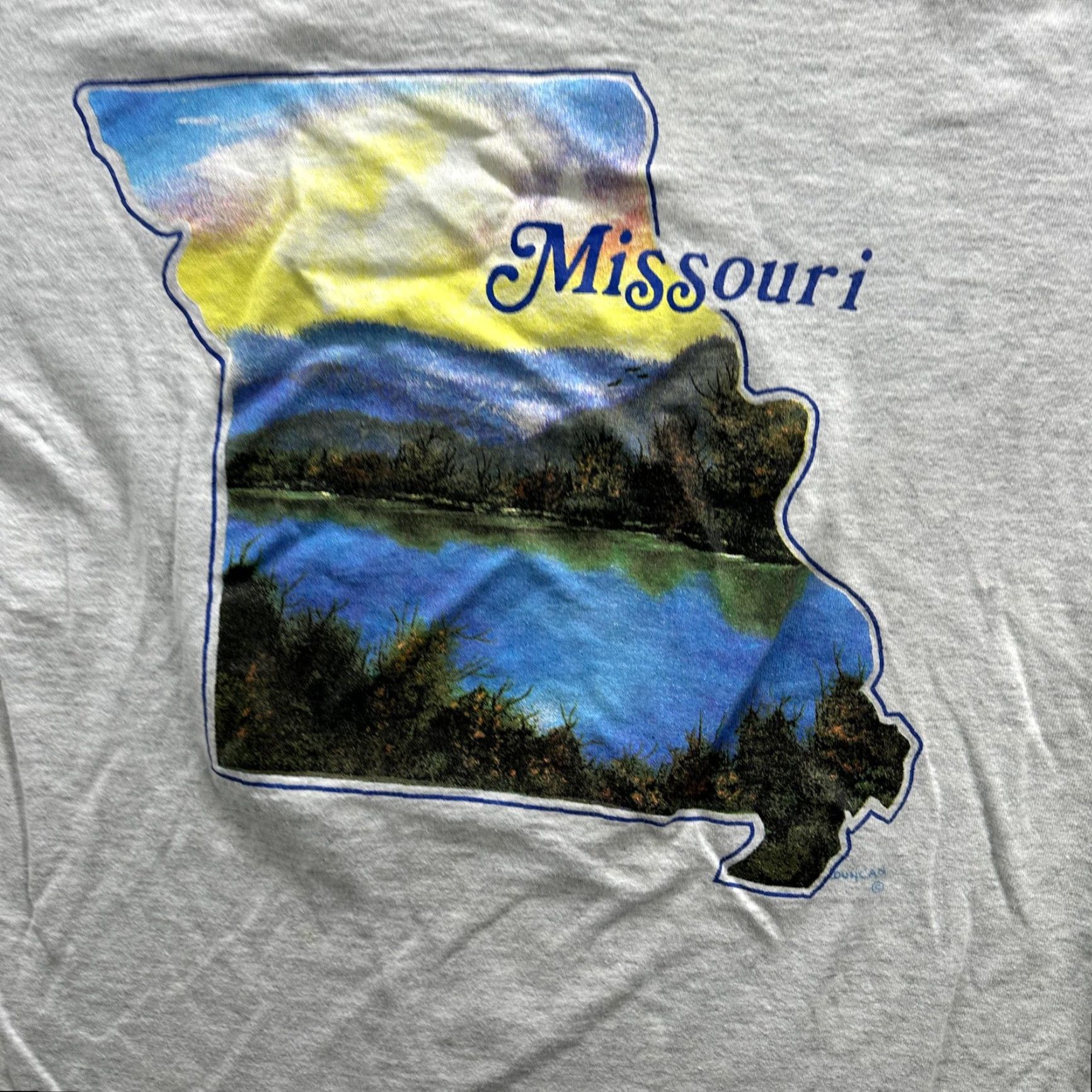 Vintage **Vintage Missouri Graphic Shirt Oneita Mens Large Gray USA** User: Vintage Missouri Graphic Shirt Oneita Mens Large Gray USA 90s United States Size US L / EU 52-54 / 3 - 6 Thumbnail