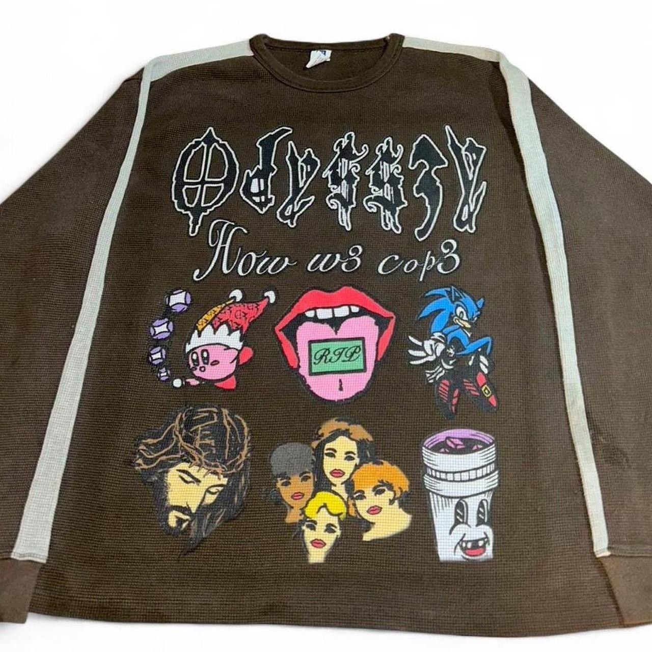 Other Odyss3y 1 of 1 “HOW W3 COP3” vintage thermal tee Size US XL / EU 56 / 4 - 1 Thumbnail