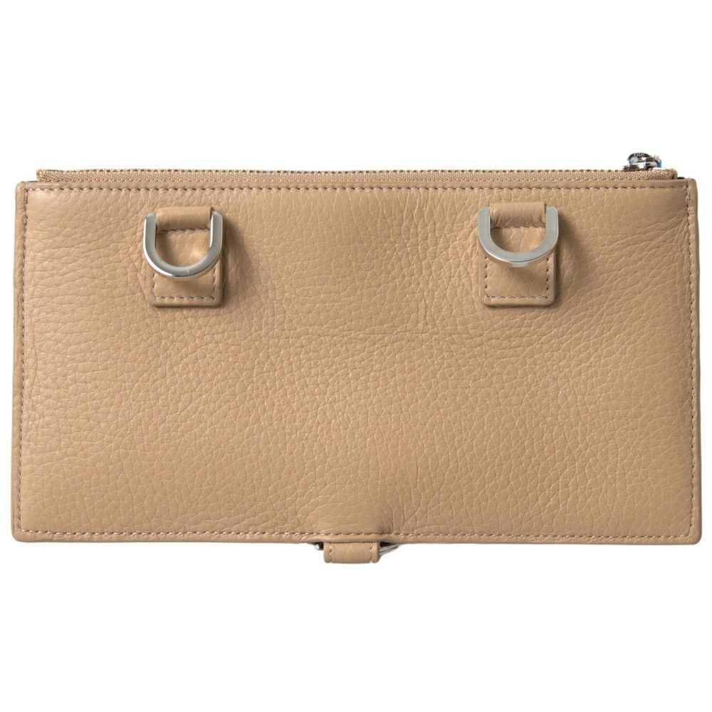 Dolce & Gabbana Dolce & Gabbana Beige Leather Shoulder Cardholder Shoulder S Size ONE SIZE - 3 Thumbnail