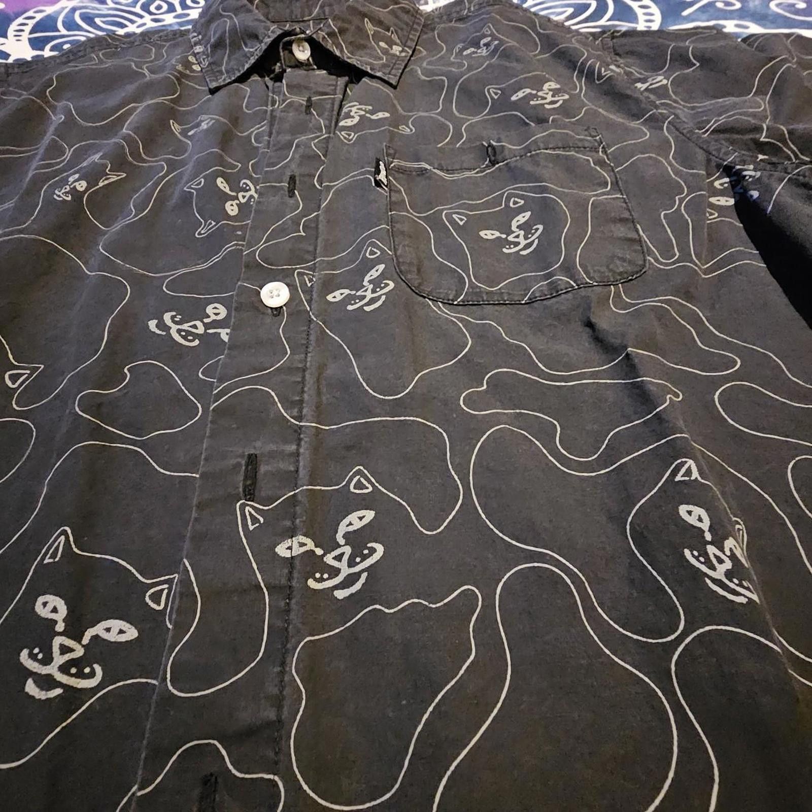 RIPNDIP RIPNDIP Men's Black and White Button Down Shirt Size US M / EU 48-50 / 2 - 3 Thumbnail