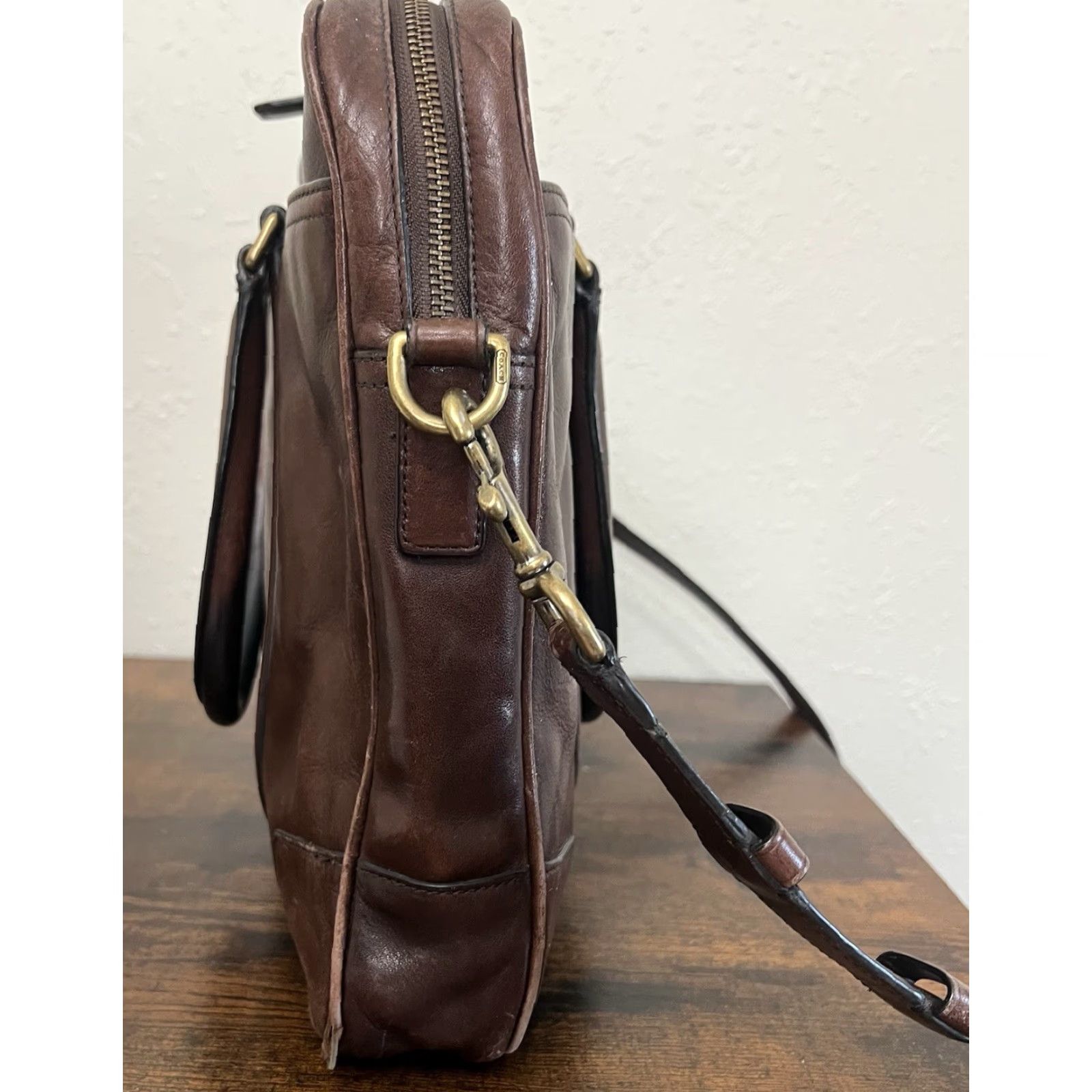 Coach Coach Bleecker Slim 2-way Business Bag Briefcase Brown Men’s Document Case Size ONE SIZE - 5 Thumbnail