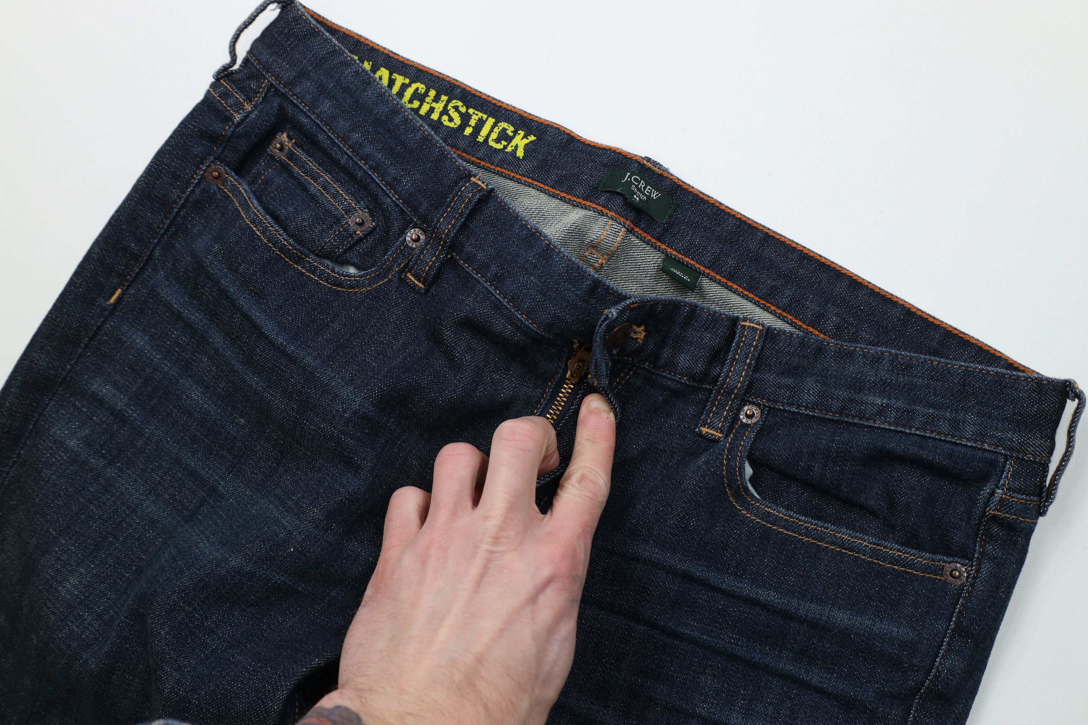 J.Crew Vintage Y2K J Crew Matchstick Straight Leg Jeans Blue Size 32" / US 10 / IT 46 - 7 Thumbnail