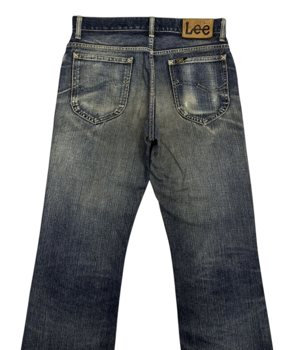 If Six Was Nine × Le Grande Bleu (L.G.B.) × Lee FLARE JEANS LEE RIDERS BOOTCUT DISTRESSED DENIM JEAN RUSTY Size US 29 - 6 Thumbnail