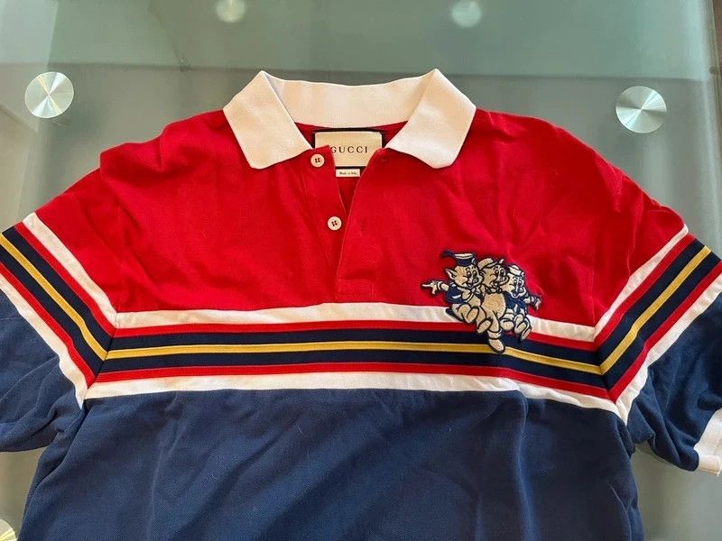 Gucci Gucci three little pigs polo Size US XL / EU 56 / 4 - 1 Thumbnail