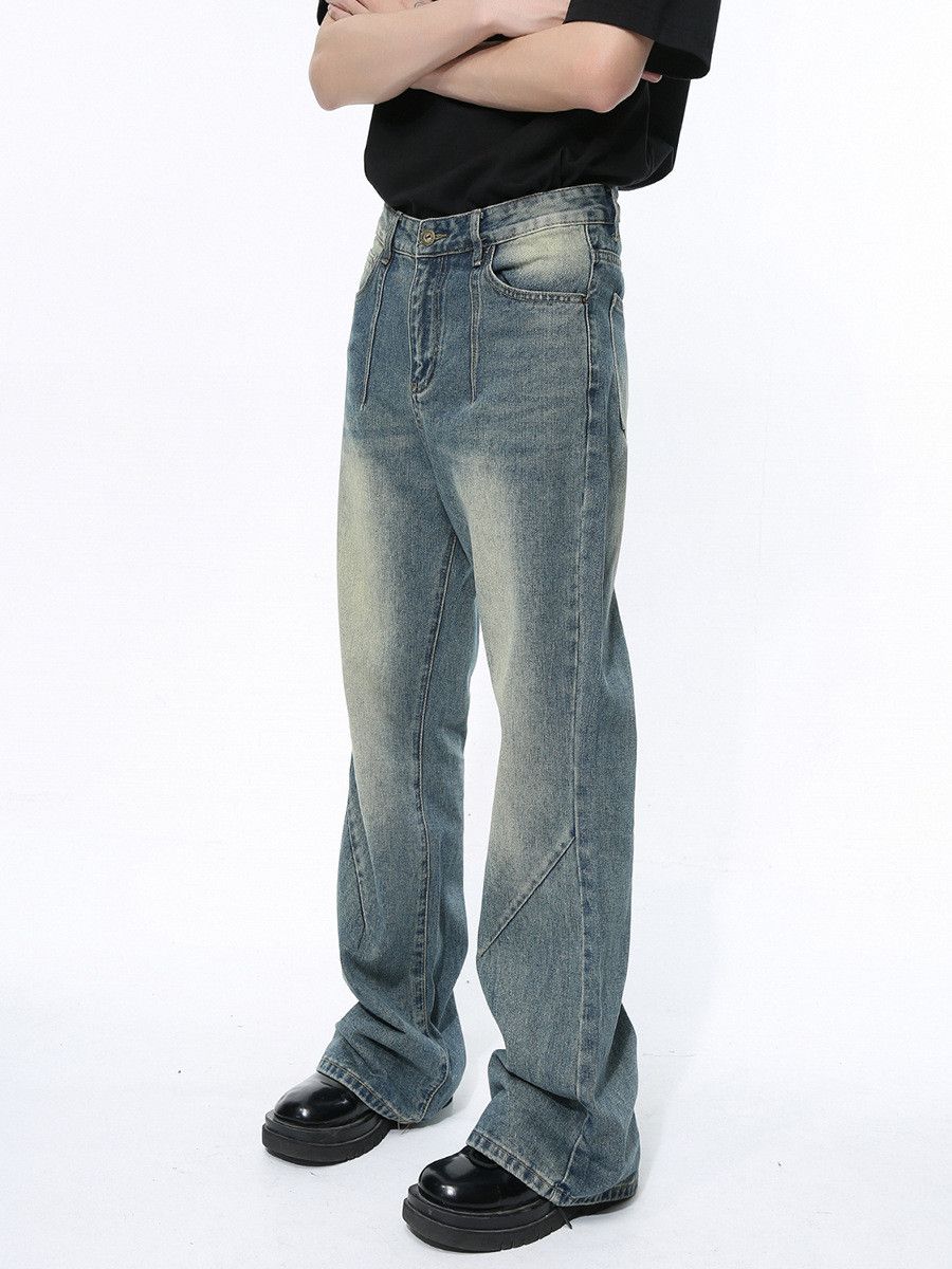 Japanese Brand Men's high street Vibe straight leg flared jeans Size US 32 / EU 48 - 3 Thumbnail
