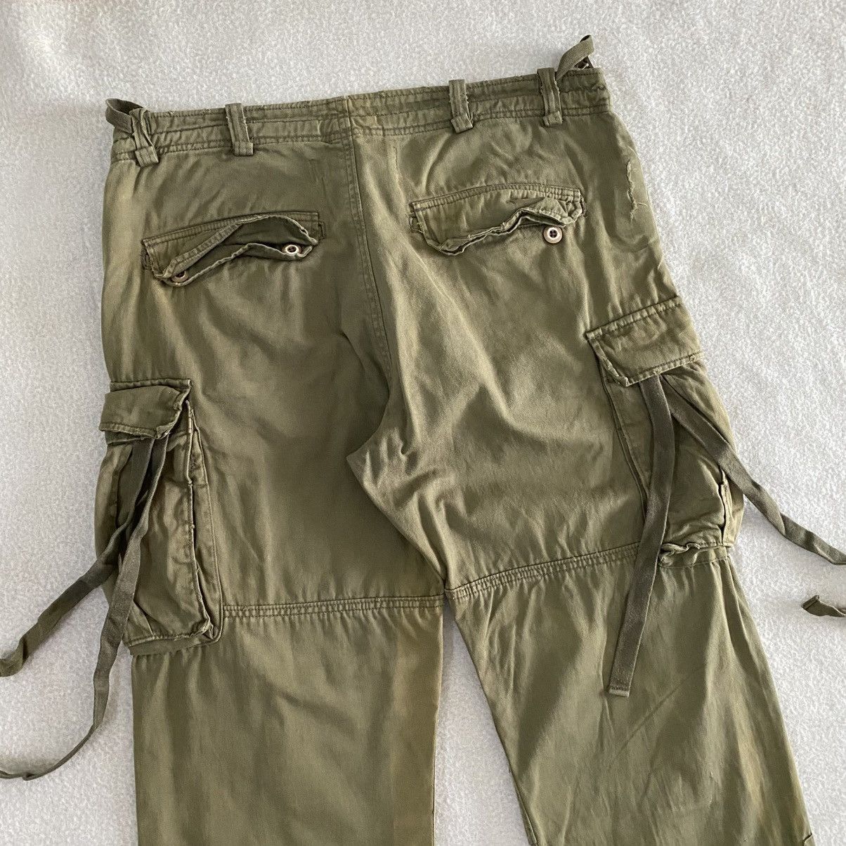 If Six Was Nine × Japanese Brand × Vintage Vintage 00's Distressed Cargo Utility Military Pants W36 Size US 36 / EU 52 - 5 Thumbnail