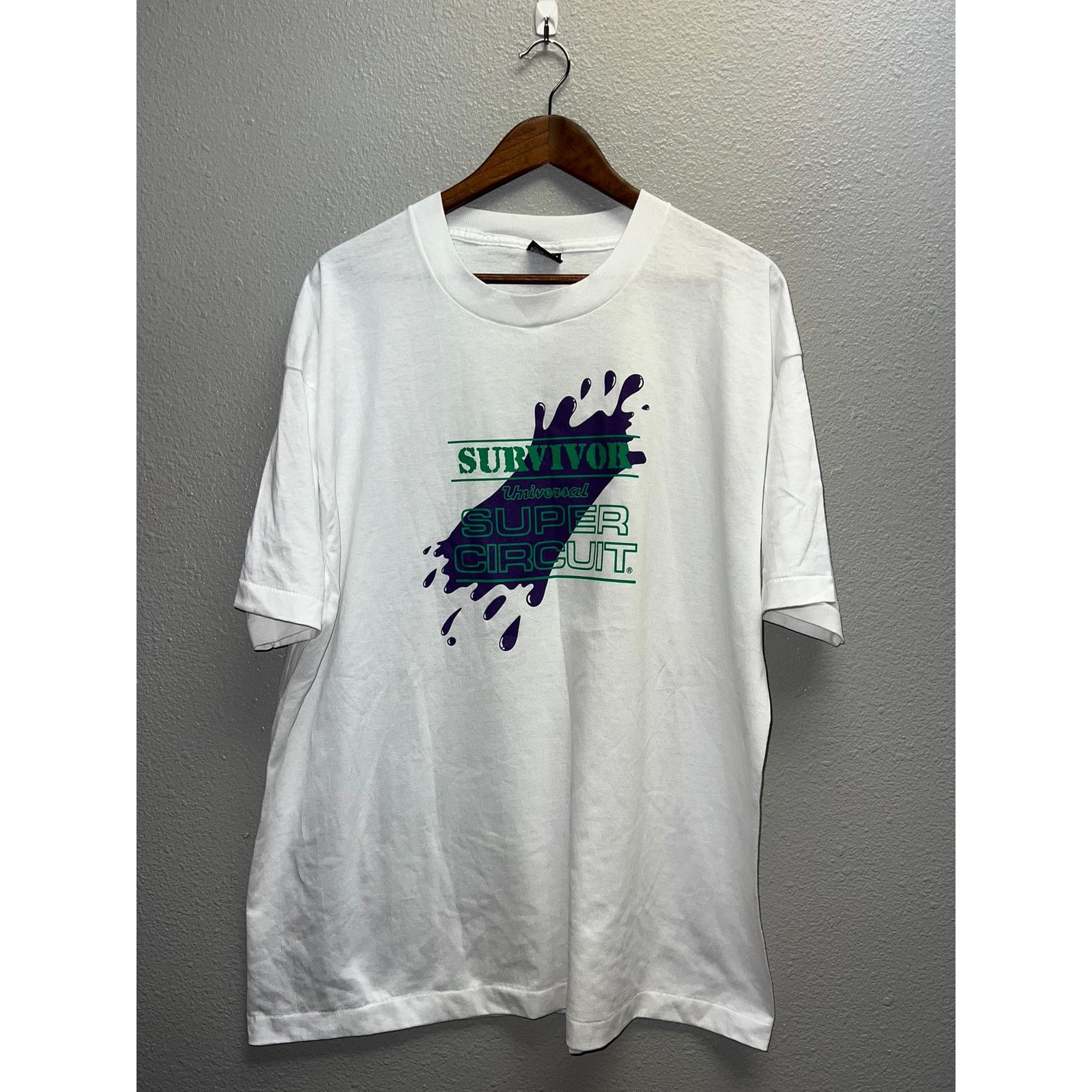 Vintage Vintage Survivor Universal Studios Shirt Circuit Tee 90s 2XL Size US XXL / EU 58 / 5 - 1 Thumbnail