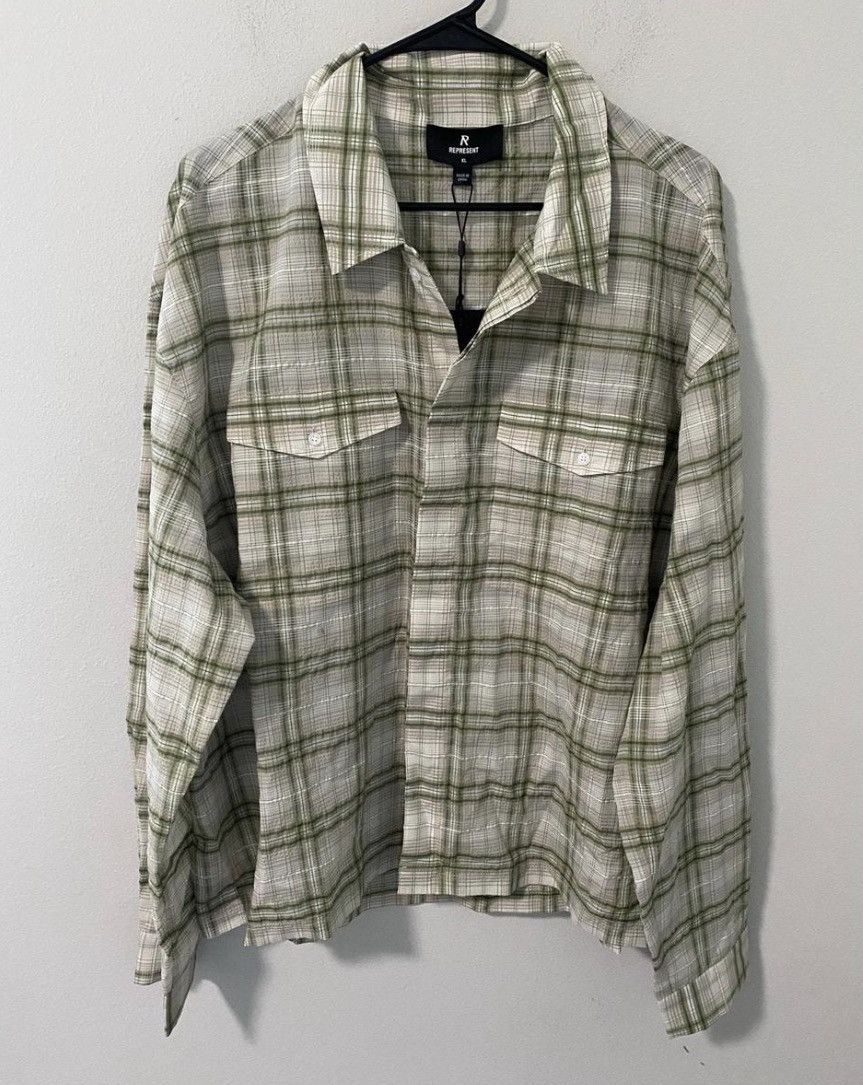 Represent Clo. Represent Sheer Long Sleeve Flannel Shirt Size US XL / EU 56 / 4 - 2 Thumbnail
