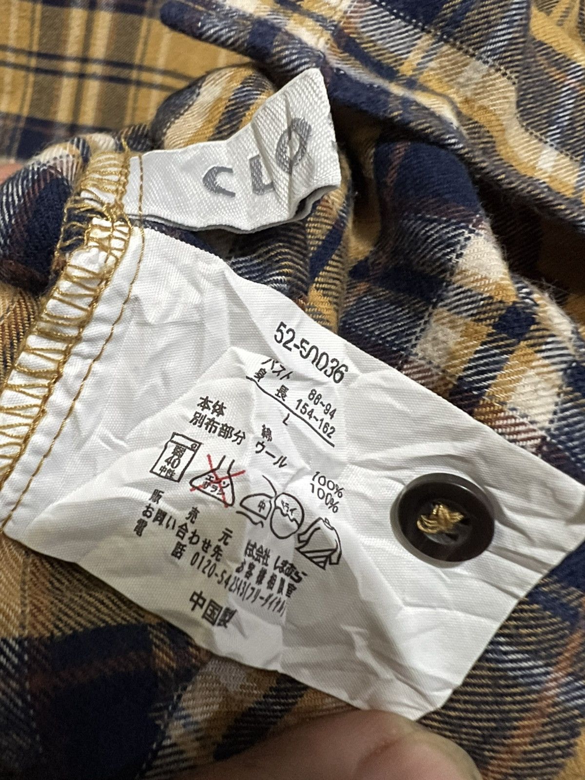 Harris Tweed Harris Tweed x Closhi Japanese Brand Button Ups Flannel Size L / US 10 / IT 46 - 5 Thumbnail
