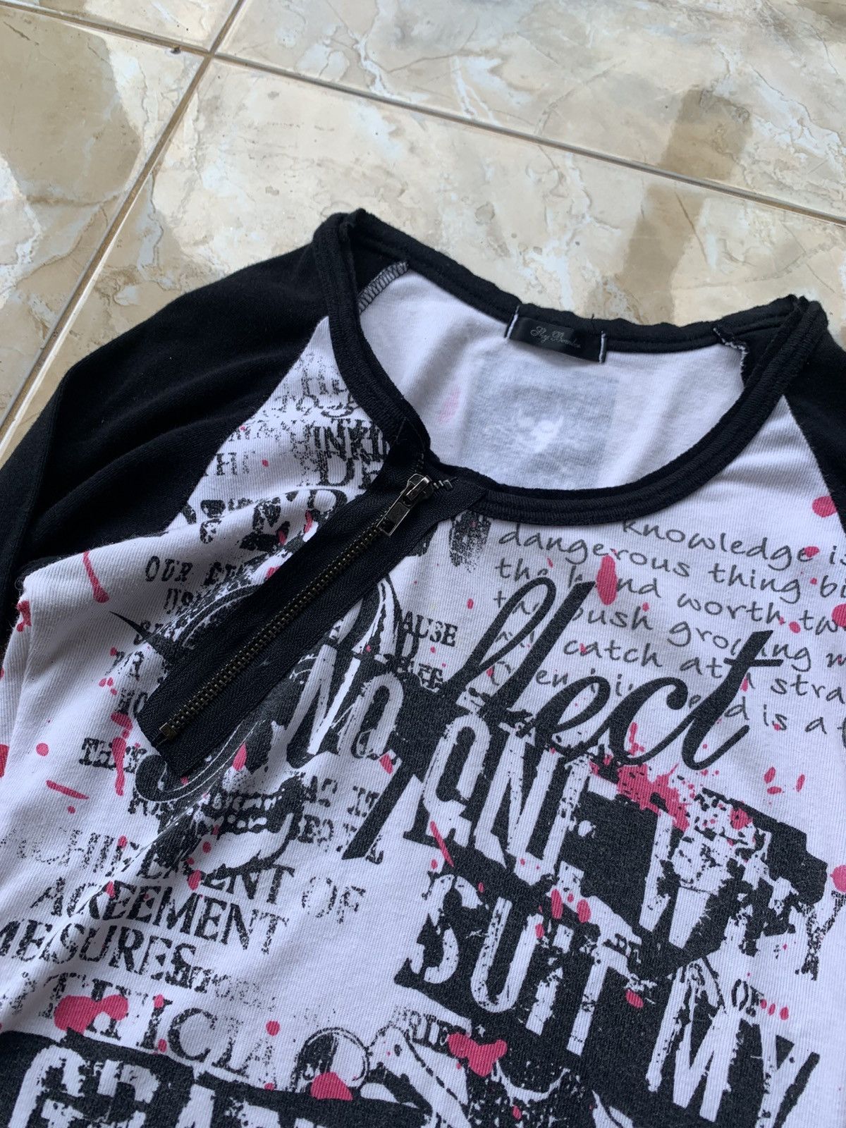 If Six Was Nine 2000s japanese archive vkei punk poem long sleeve Size US S / EU 44-46 / 1 - 4 Thumbnail