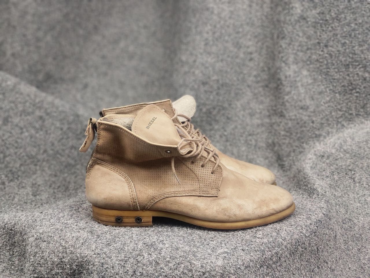 Diesel Basket Butch Zippy (zip up) leather boots - size 10.5 | Grailed