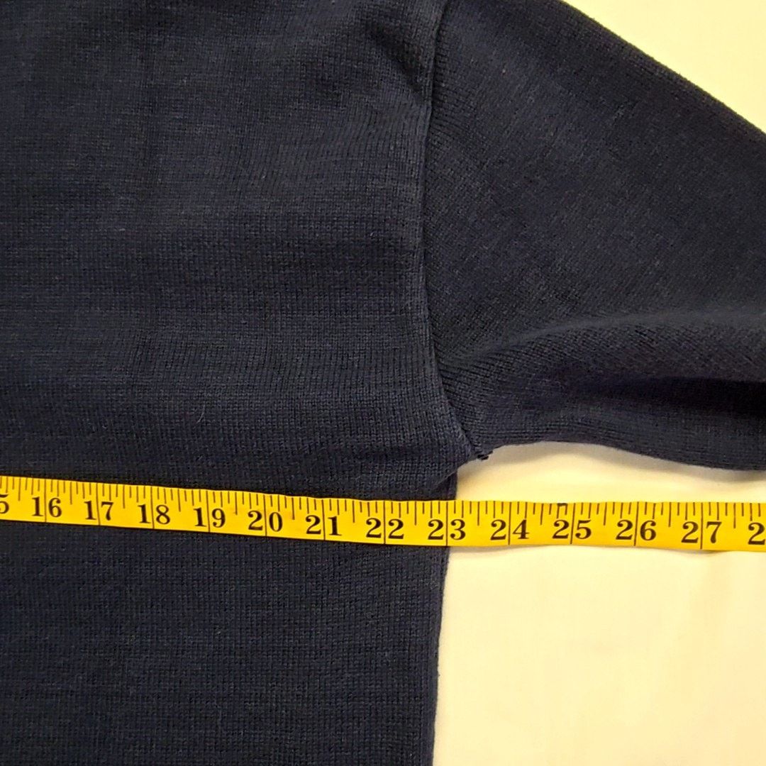 Vintage Vantage Time Warner Cable Sweater Navy Blue V-Neck XL 90s Size US XL / EU 56 / 4 - 7 Thumbnail