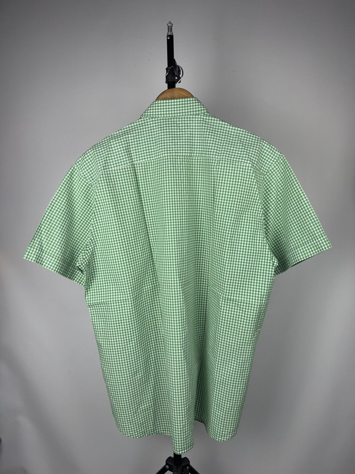 Tommy Hilfiger Vintage Tommy Hilfiger Green Gingham Short Sleeve Shirt XL Size US XL / EU 56 / 4 - 7 Thumbnail