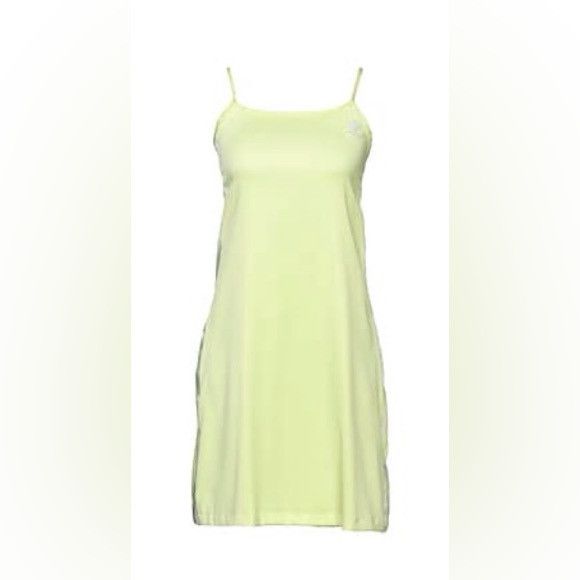 Adidas Adicolor Classics Satin Dress Pulse Yellow M Size XL / US 12-14 / IT 48-50 - 1 Thumbnail