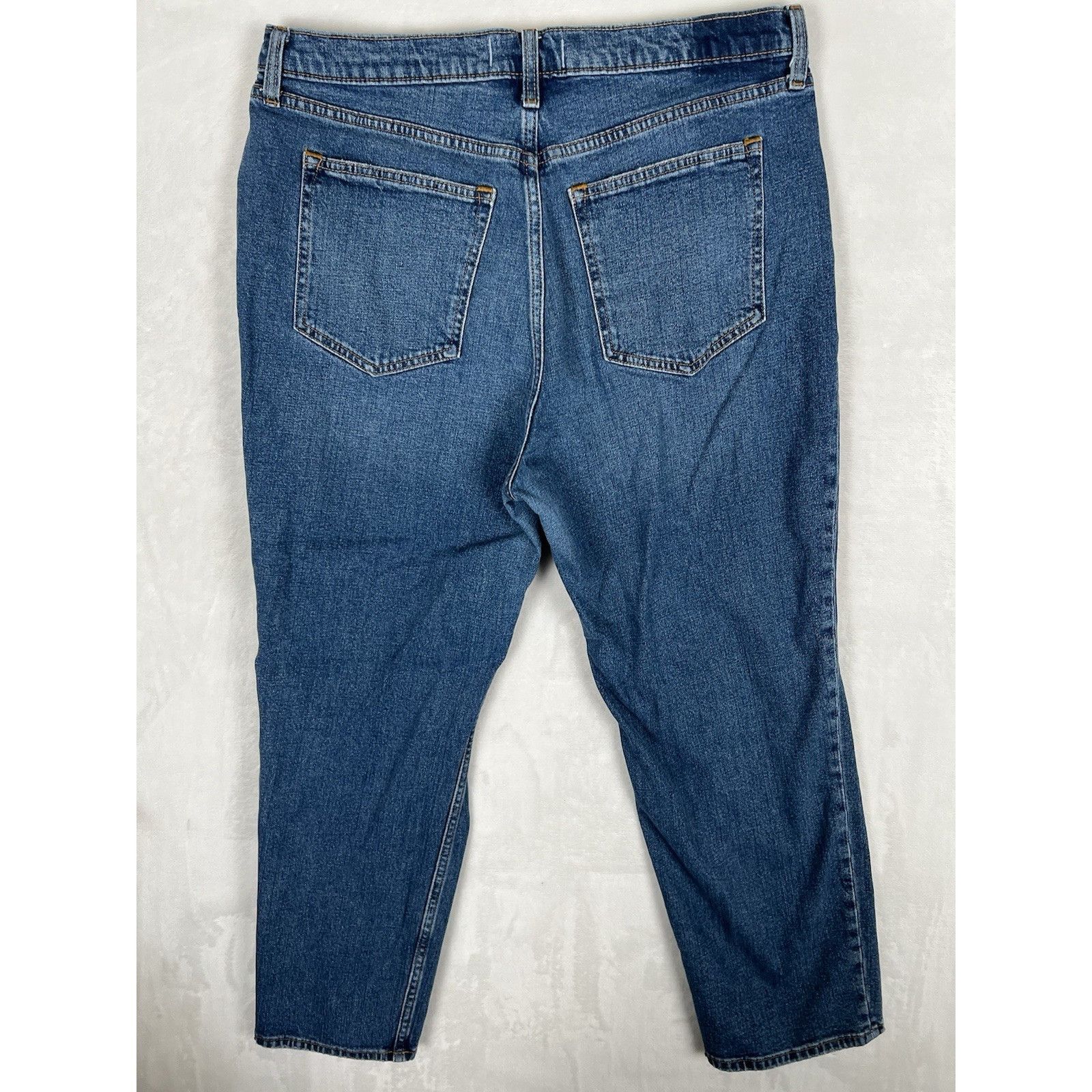 Abercrombie & Fitch Abercrombie & Fitch Denim Jeans Ankle Straight Ultra High Ri Size 38" / US 16 / IT 52 - 6 Thumbnail