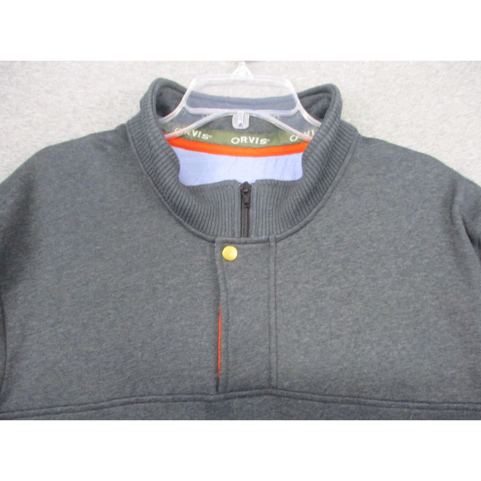 Orvis Orvis Pullover XXL Men's Gray 1/4 Zip Heavyweight Sherpa Lined Sweater Size US XXL / EU 58 / 5 - 2 Thumbnail