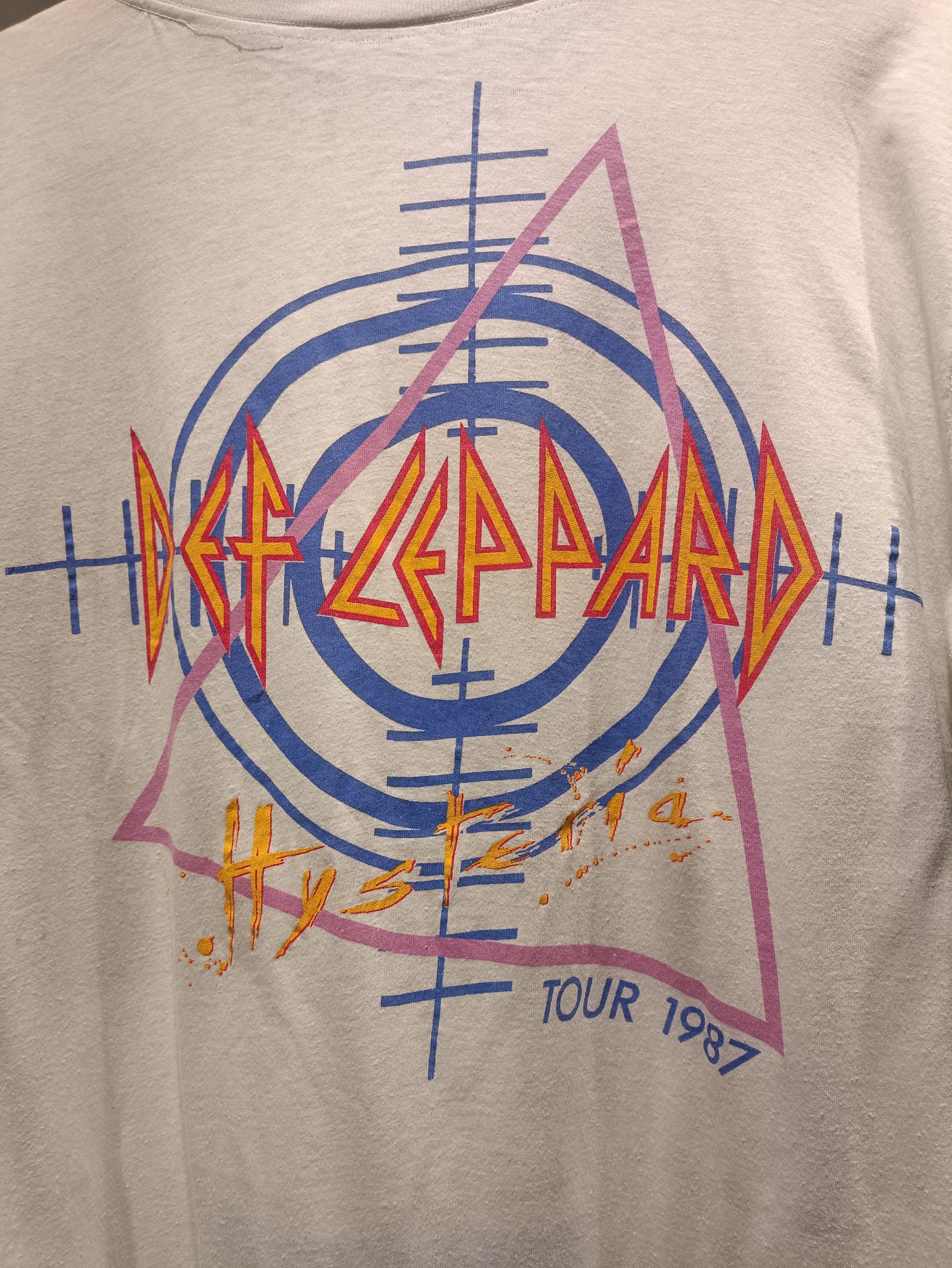 Band Tees × Def Leppard × Vintage vintage def Lappard 1987 hysteria tour Size US XL / EU 56 / 4 - 5 Thumbnail