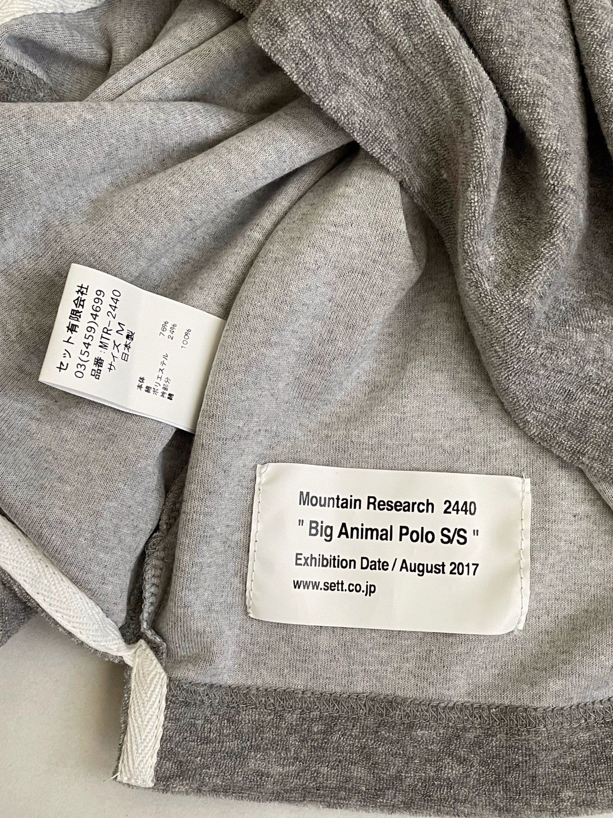 Mountain Research Maintain Research Grey polo Made in Japan Size US M / EU 48-50 / 2 - 5 Thumbnail