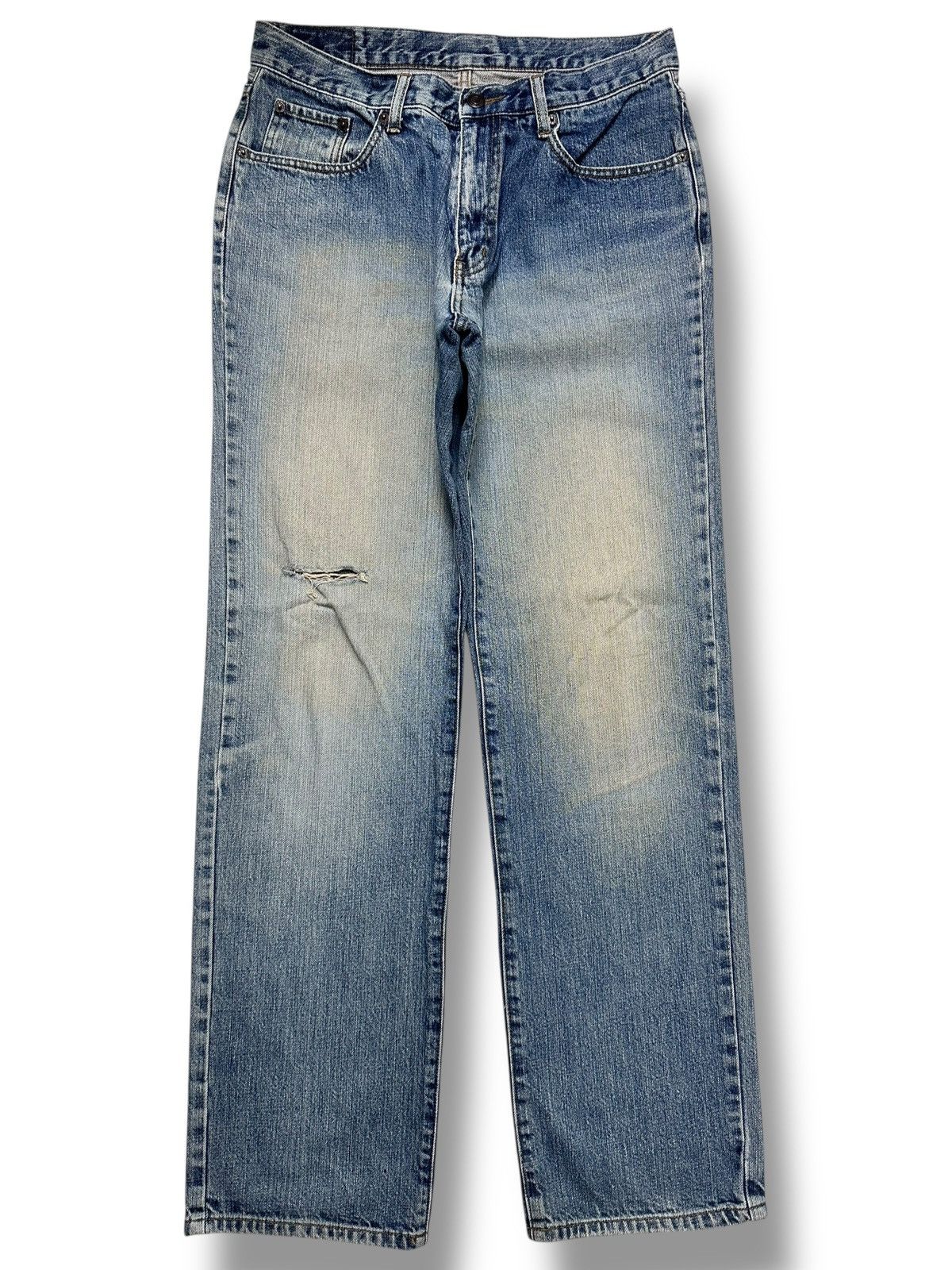 Japanese Brand Vintage IN Blue Denim Straight Leg Jeans with Faded Wash Size US 32 / EU 48 - 1 Thumbnail