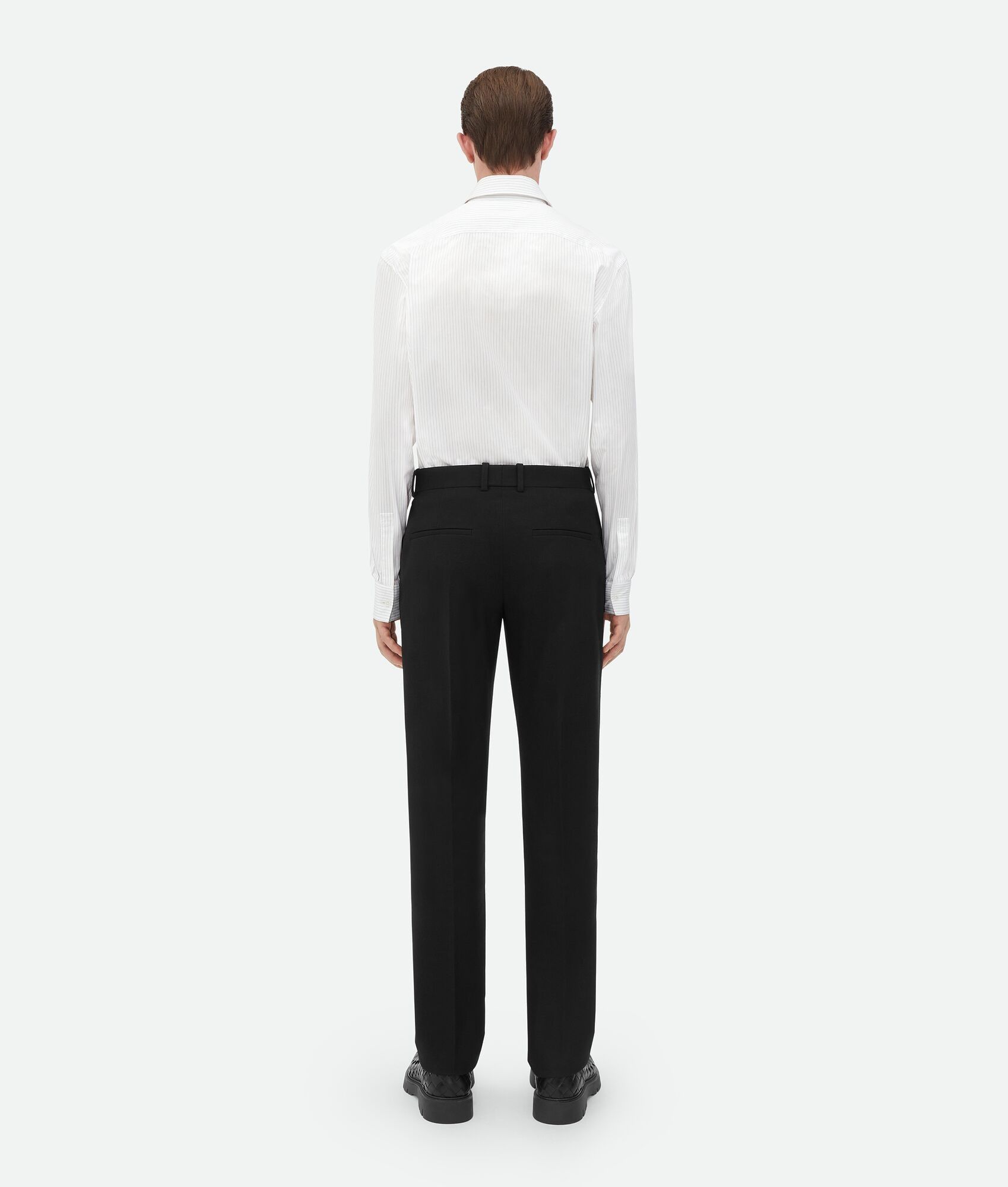Bottega Veneta o1bcso1str0225 Structured Cotton Pant in Black Size US 38 / EU 54 - 3 Thumbnail