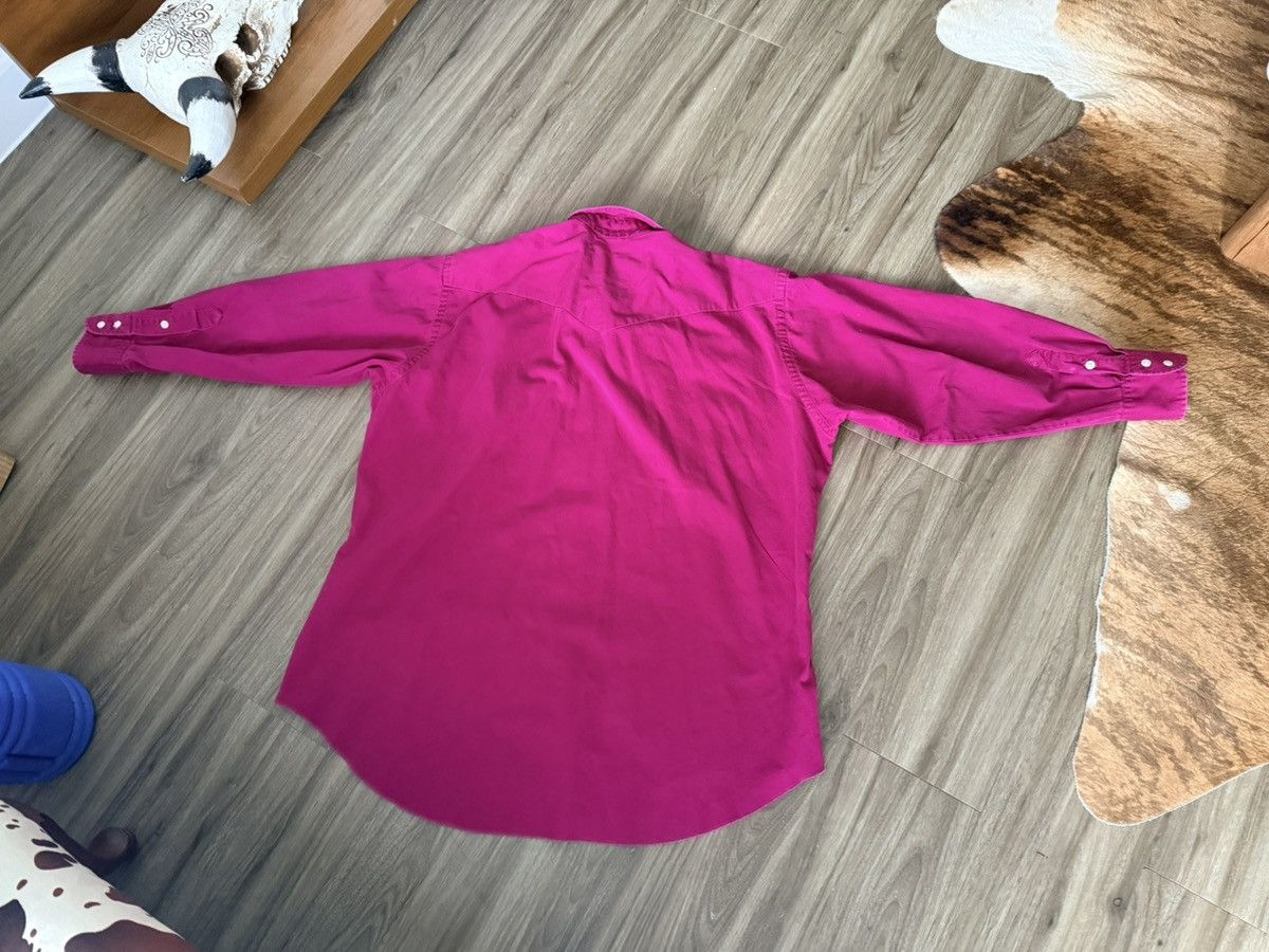 Wrangler Vintage Wrangler Cowboy Cut Shirt Pink 17-34 Size US L / EU 52-54 / 3 - 5 Thumbnail