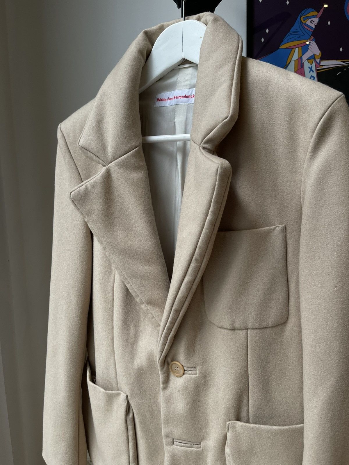 Walter Van Beirendonck Fall 2008 Beige 3D Blazer “SAMPLE”