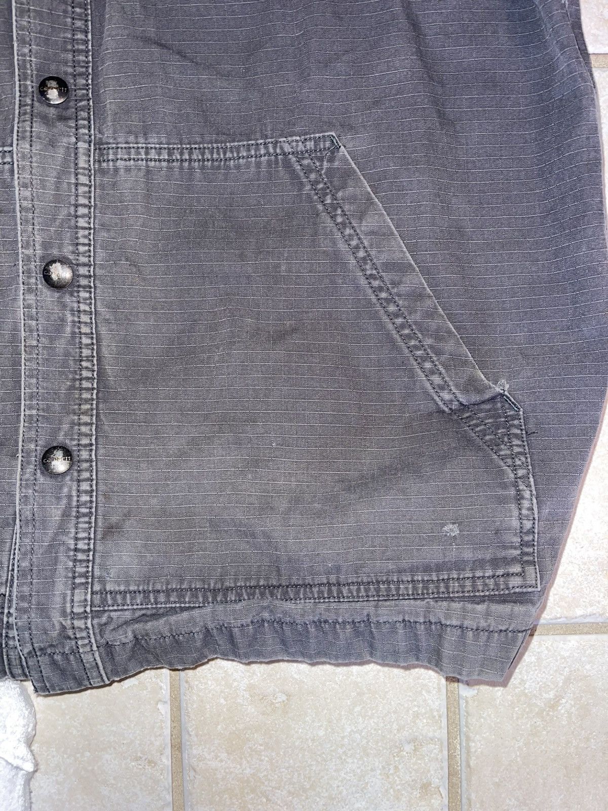 Carhartt Vintage ripstop Carhartt Chore Button up jacket Grey Size US M / EU 48-50 / 2 - 9 Thumbnail