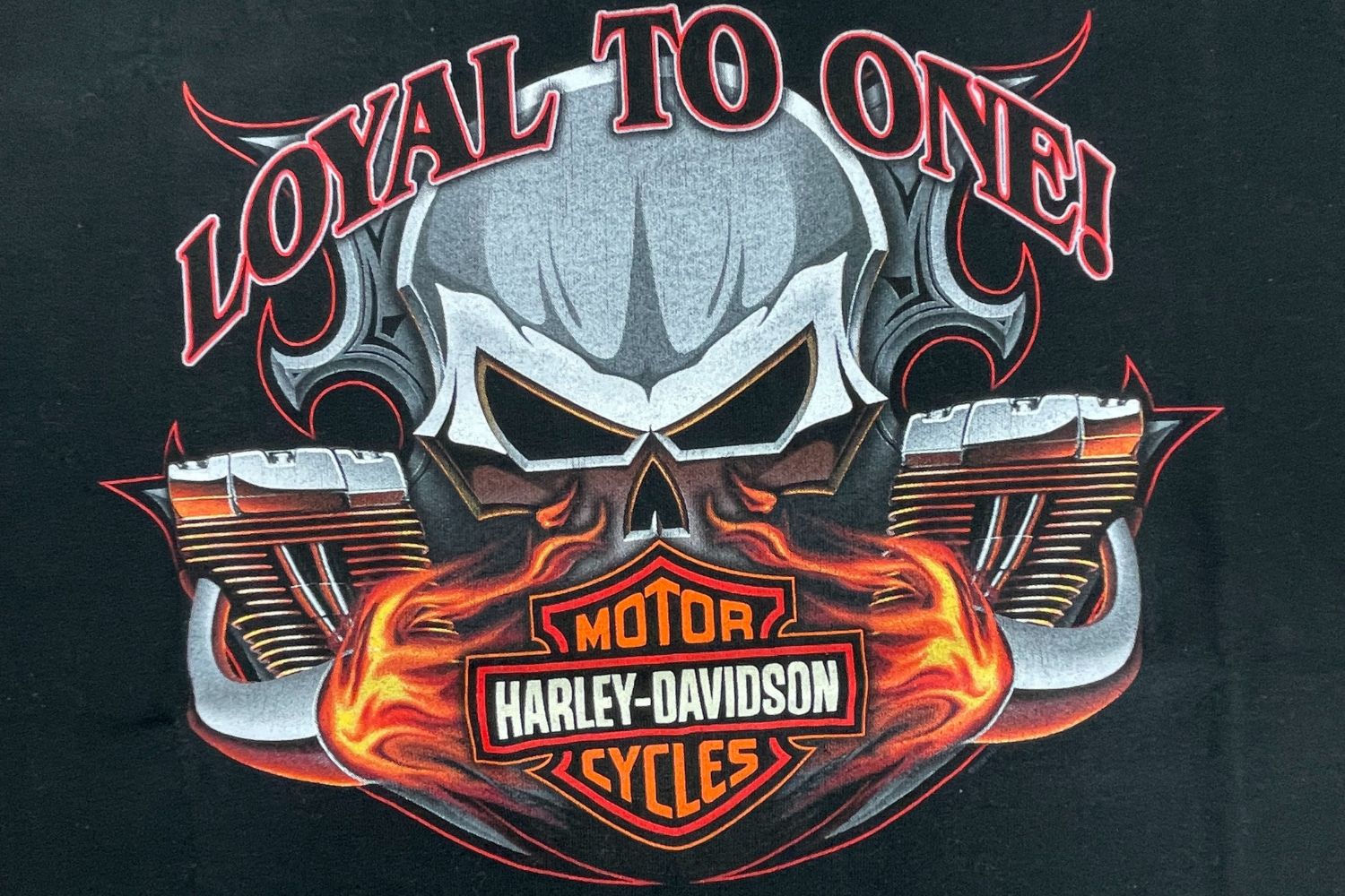 Harley Davidson × Vintage ’05-08 Harley “Loyal to One” Tokyo Shibuya Dealer Tee — Sz S Size US S / EU 44-46 / 1 - 2 Thumbnail