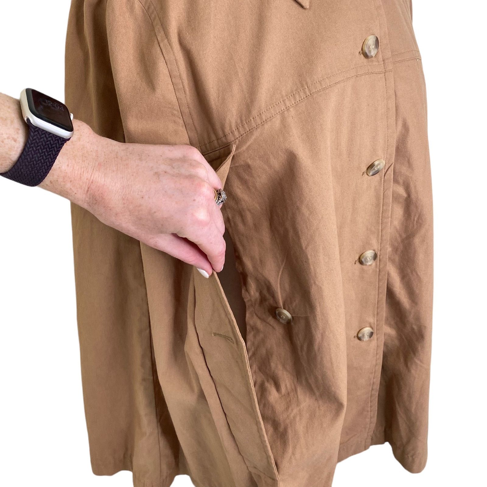 Other A.P.C. MADRAS Collared Button Up Cape Poncho Shirt Tan Size S / US 4 / IT 40 - 6 Thumbnail