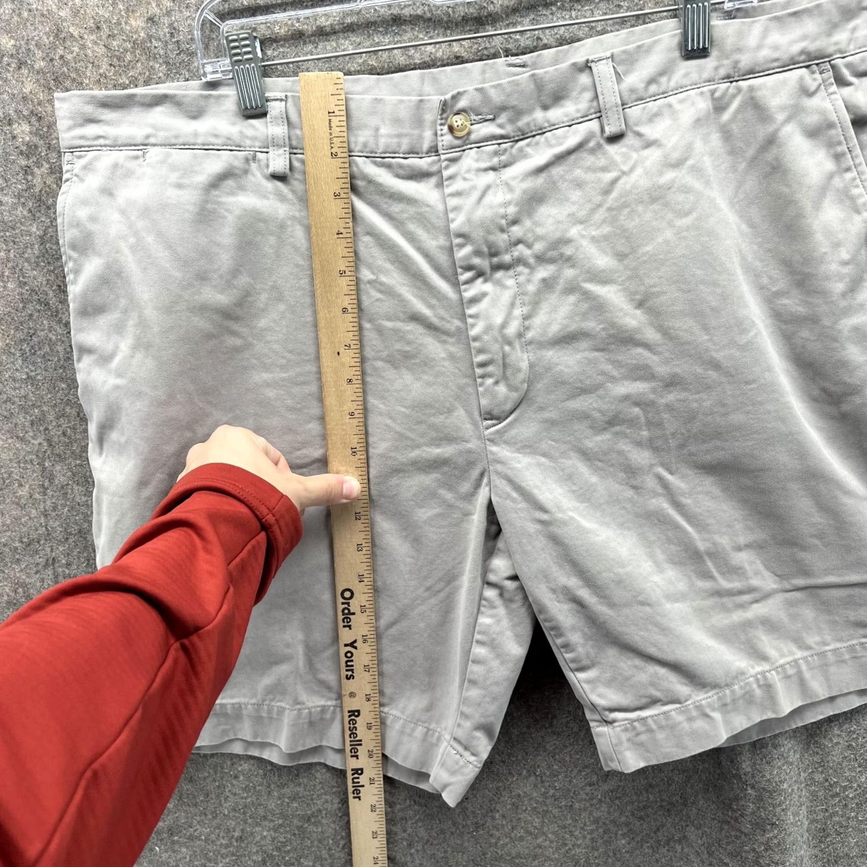 Polo Ralph Lauren Polo Ralph Lauren Shorts Men 42 Adult Gray Chino Flat Front Classic Casual Pony Shirt/Shorts Size US XL / EU 56 / 4 - 5 Thumbnail