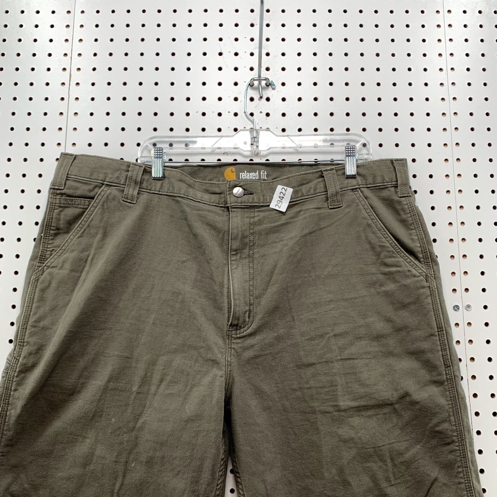 Carhartt Carhartt Shorts Mens 42 Canvas Brown Cargo Workwear Inseam 10 in Pockets Carhartt Canvas Carpentert Shorts Mens 42 Brown Canvas Workwear Size US 42 / EU 58 - 2 Thumbnail