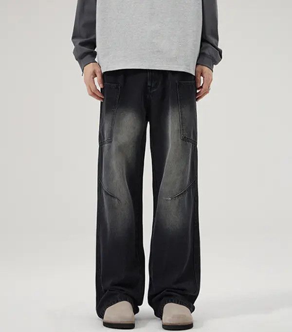 Japanese Brand Kurumi x Shii Men's retro multi-pocket cleanfit cargo jeans Size US 32 / EU 48 - 1 Thumbnail