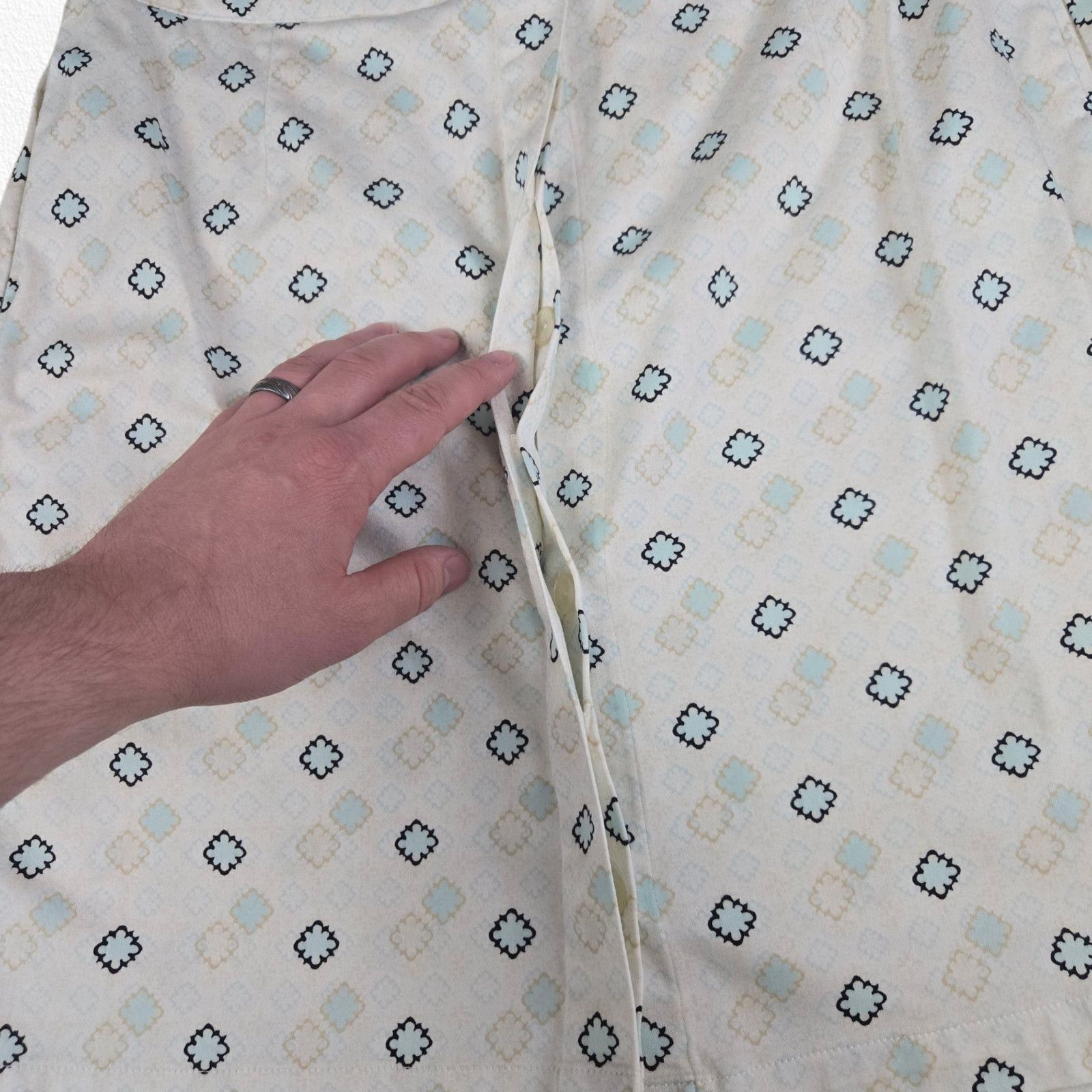 Vintage Y2K White Pastel Geometric Print Skort Size 10 Size 32" / US 10 / IT 46 - 5 Thumbnail