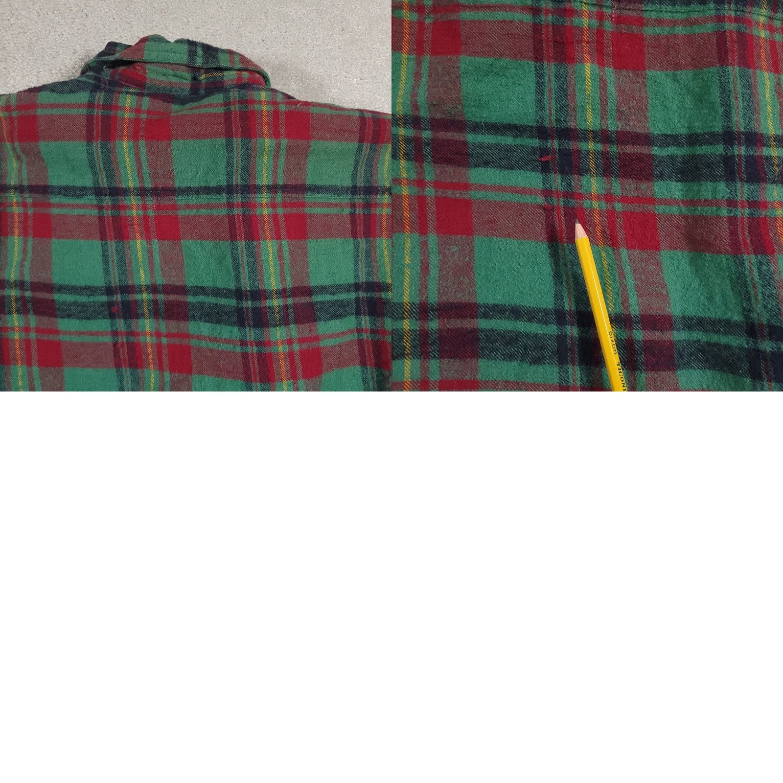 Vintage Sports Afield Shirt Mens Tall Large Green Red Plaid Flannel Quilted Lined Jacket Size US L / EU 52-54 / 3 - 10 Thumbnail