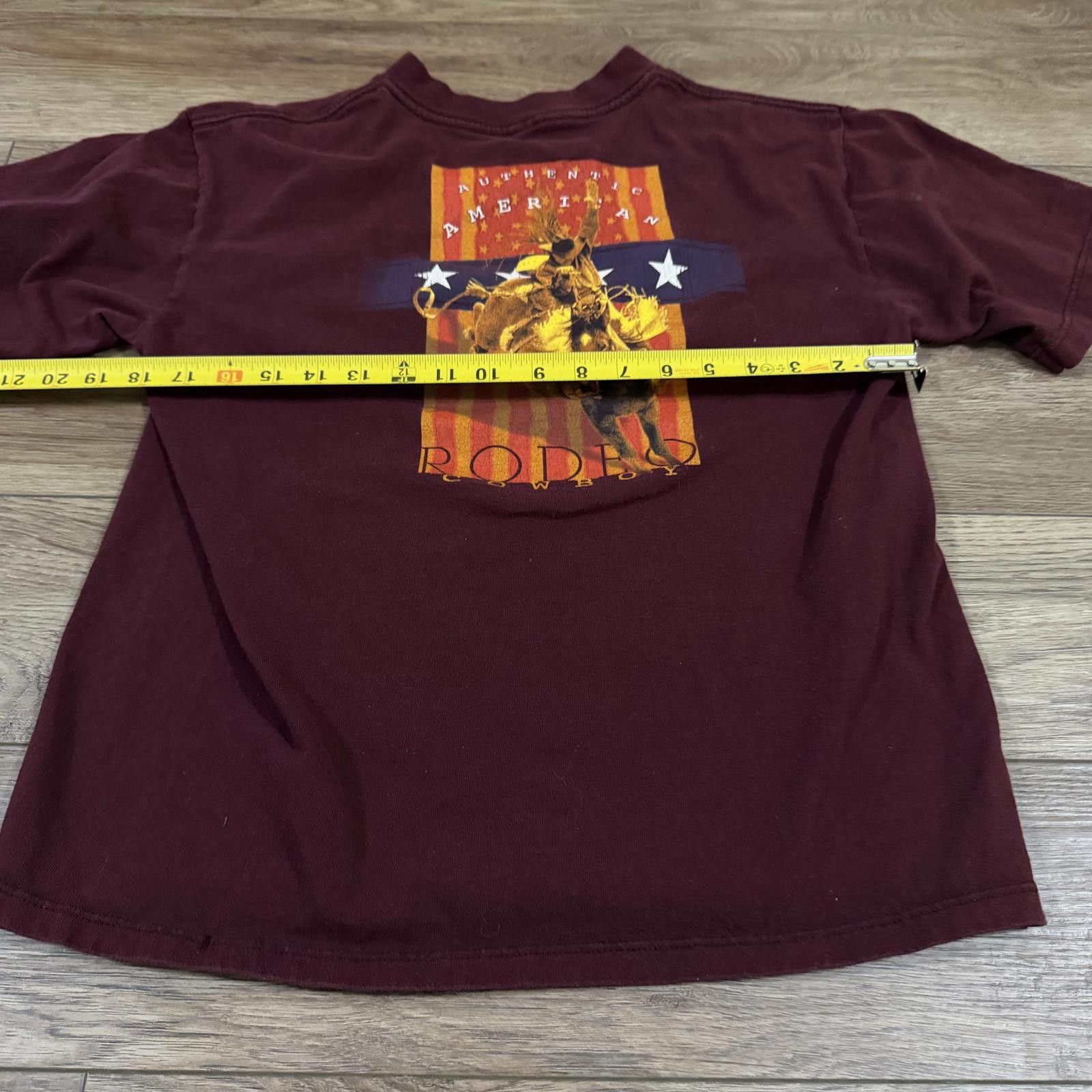 Wrangler Vintage Wrangler Western Cowboy Rodeo Maroon Shirt YOUTH Size US M / EU 48-50 / 2 - 6 Thumbnail