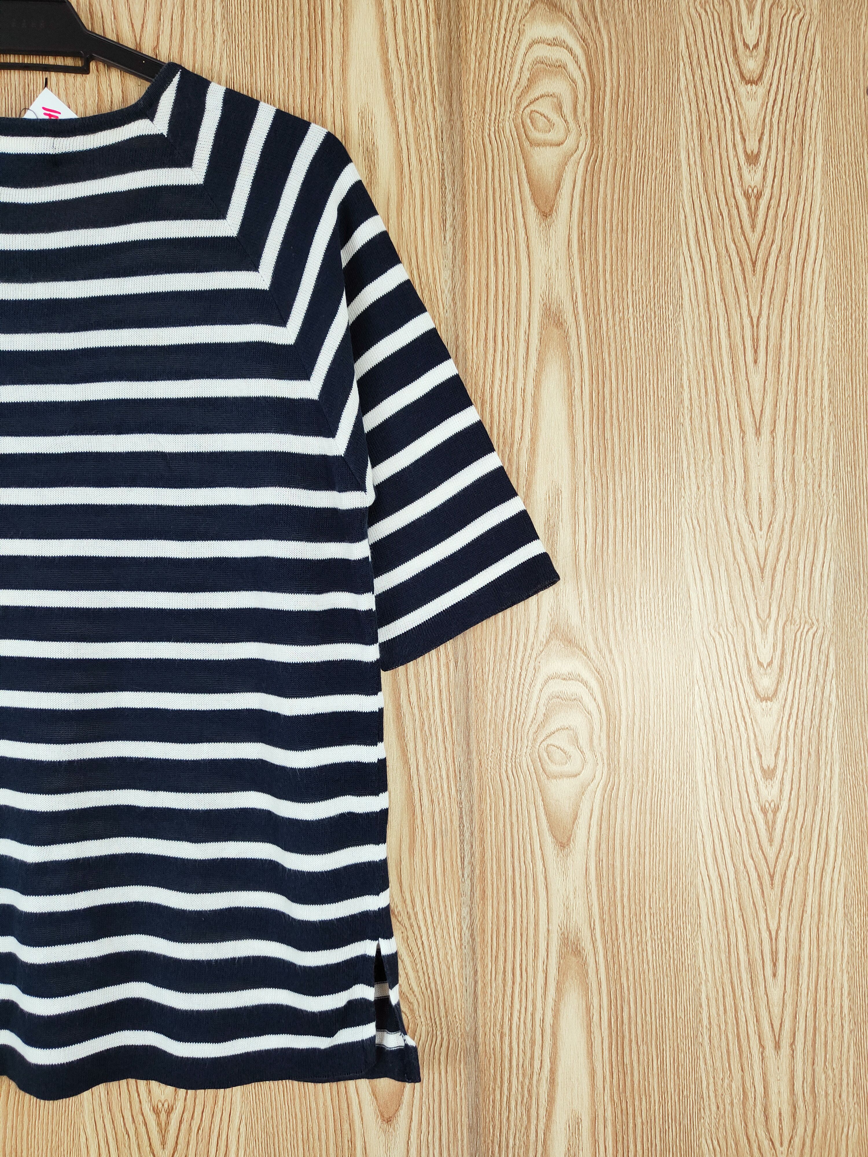 No. 21 Twenty One Navy Stripe Knitwear Short Sleeve T-shirts #W141 Size M / US 6-8 / IT 42-44 - 10 Thumbnail